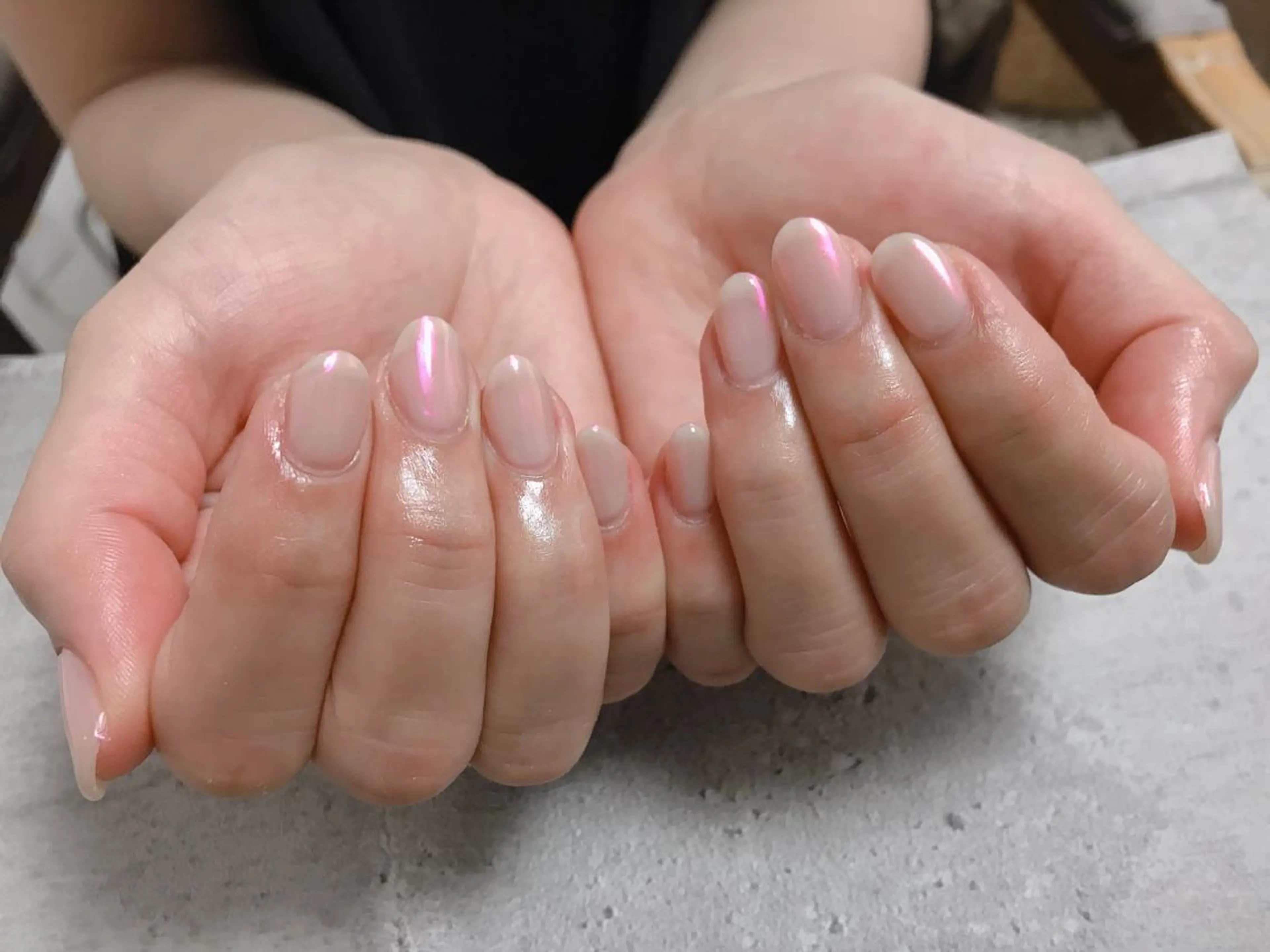 ネイル オーロラネイル ピンク ピンクベージュ kiki nail &brow二子玉川の眉毛・アイブロウイメージ