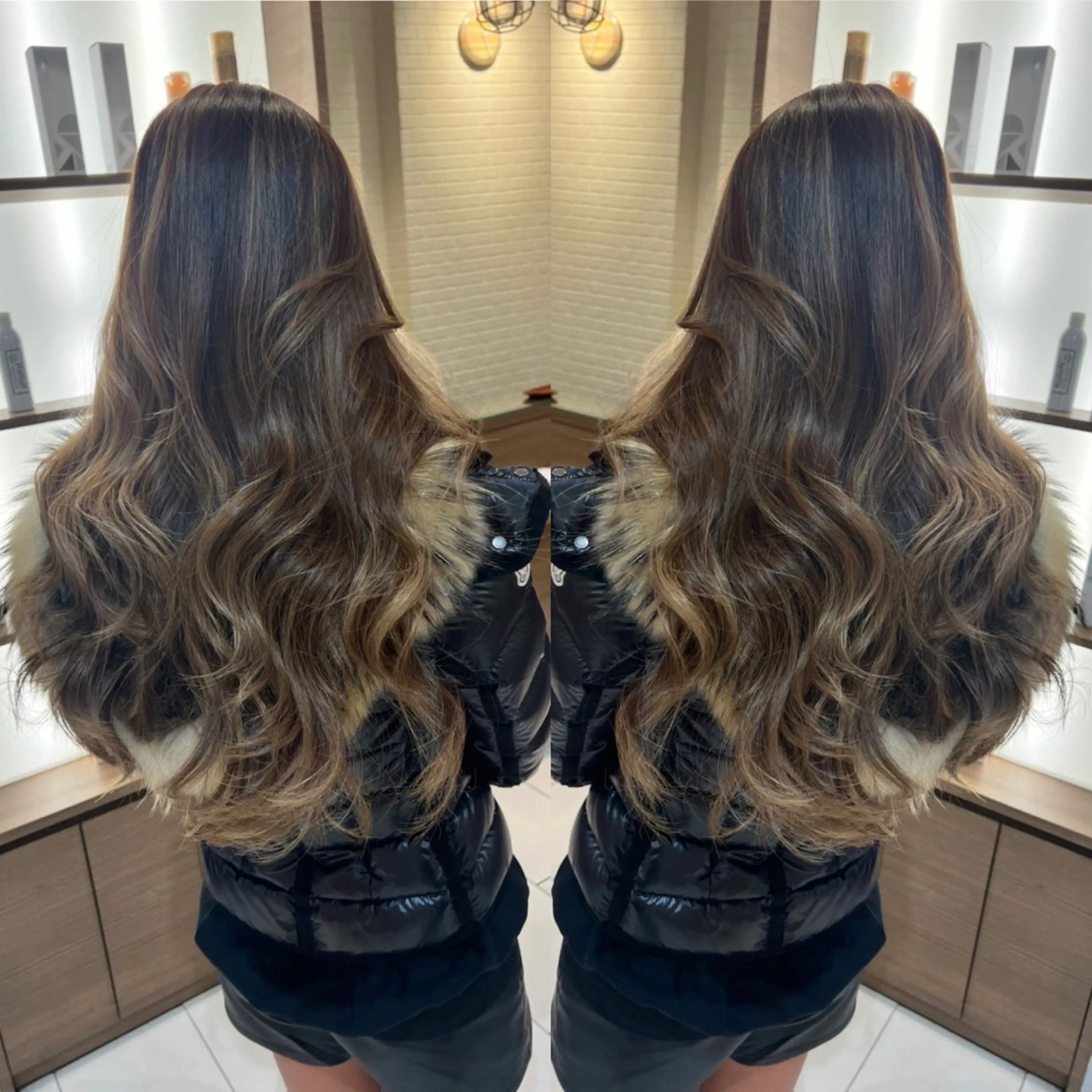 🩵超人気🩵カット+ハイライトカラー+髪質改善TR_¥20000の写真