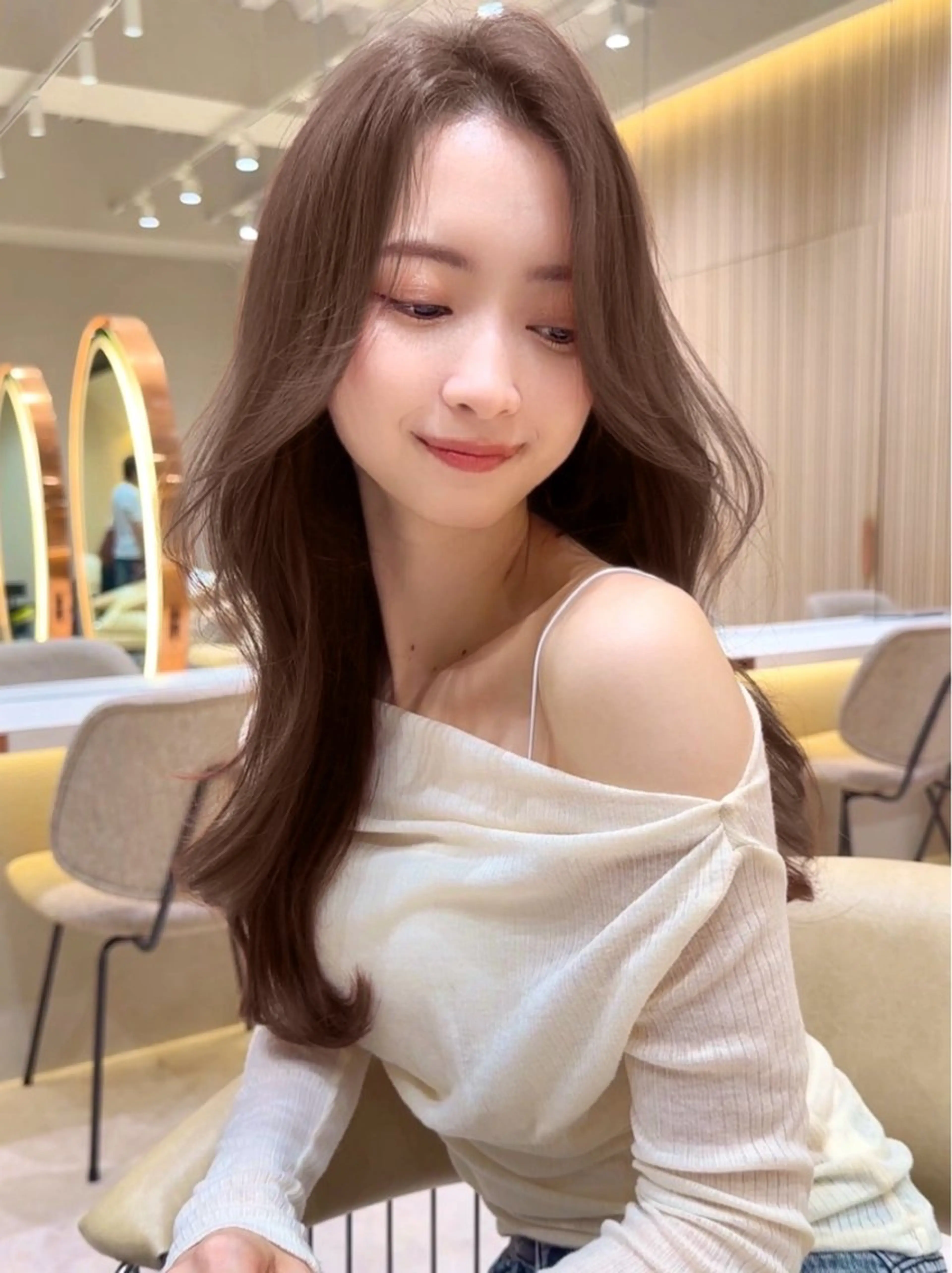 ロング カラー カット ヘアカラー トリートメント レイヤー❣️縮毛矯 川村利幸のヘアスタイル