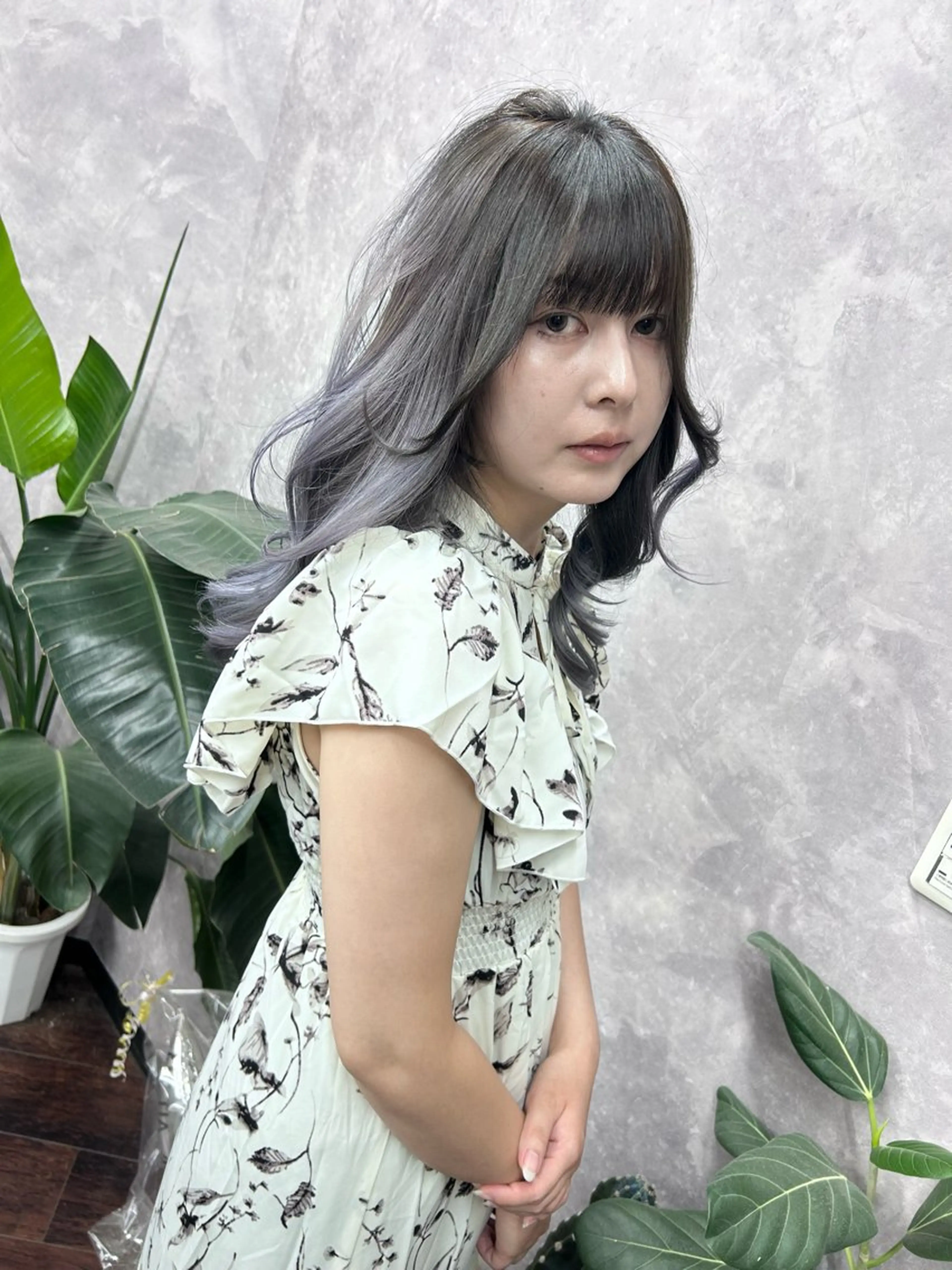 ロング 顔周りカット カット ヘアカラー AN'TIA小作代表 ⭐︎kazuma⭐︎のヘアスタイル