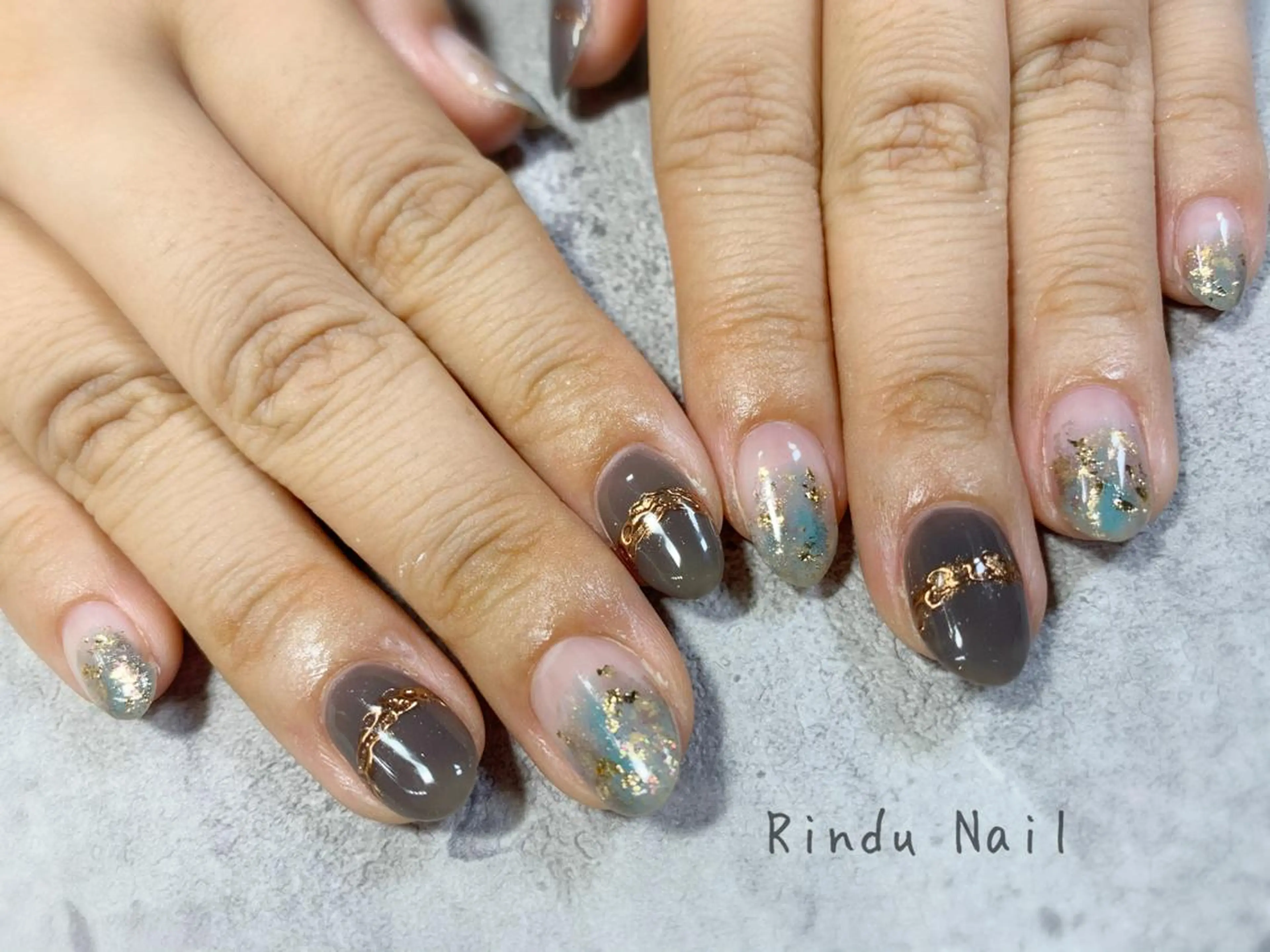 ネイル ニュアンスネイル Rindu Nail 名駅miniのネイルデザイン