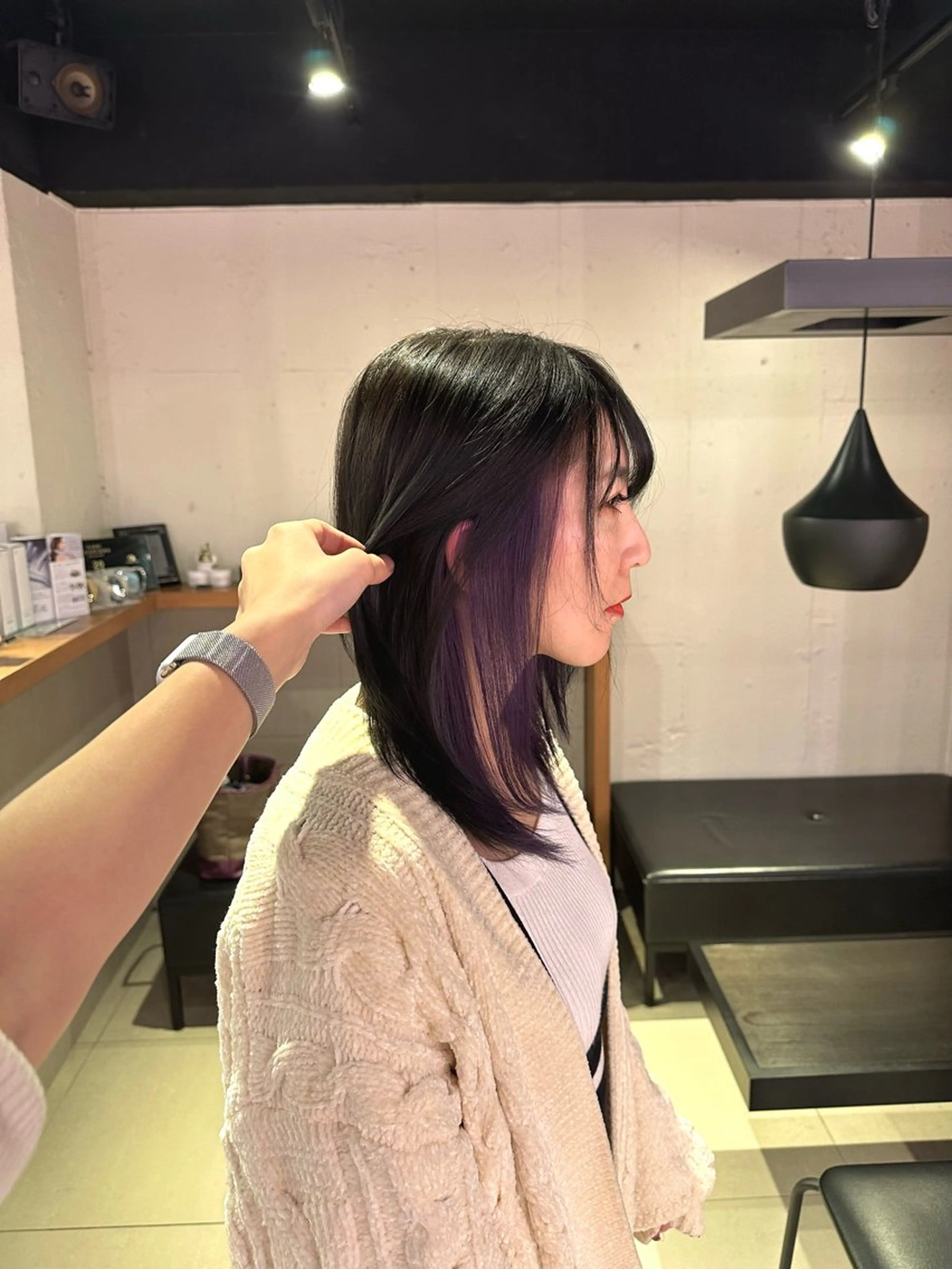 ミディアム カラー 🐺ウルフオタク🐺 ハイトーン/moeのヘアスタイル