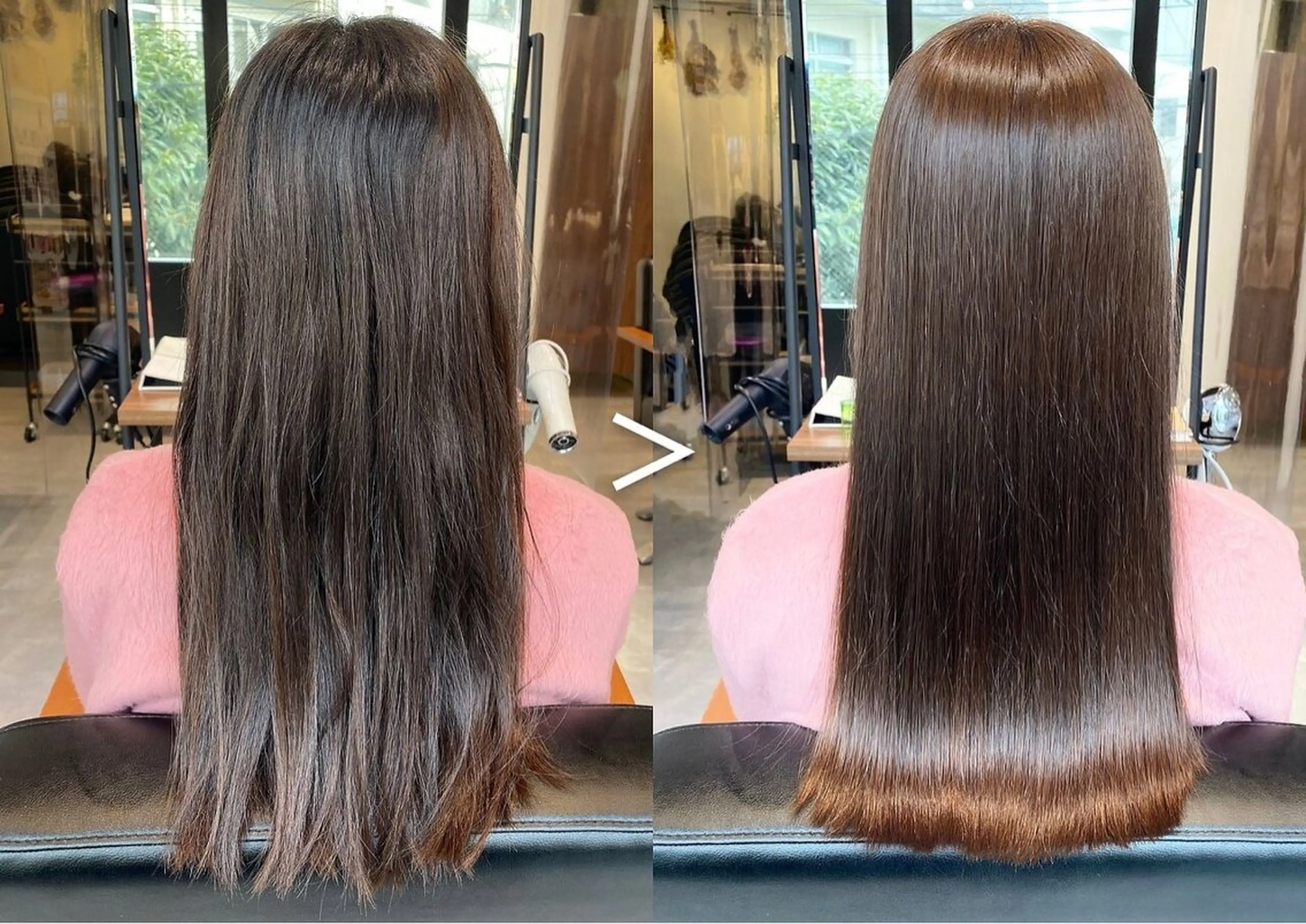 ロング 髪質改善 縮毛矯正 トリートメント 縮毛矯正 トリートメント 縮毛・髪質改善🩰 mai🐰ྀི🤍のヘアスタイル