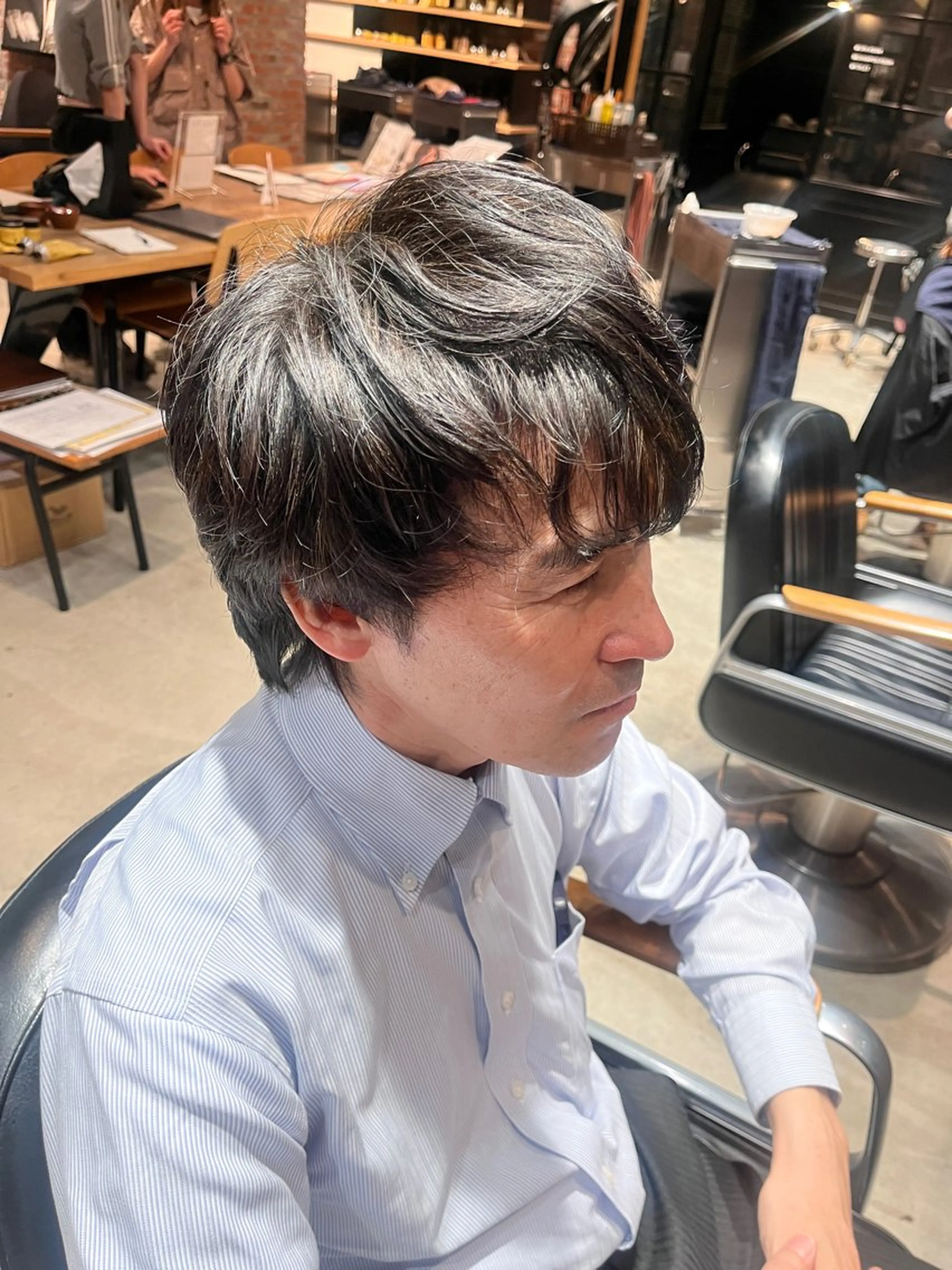 パーマ メンズ 田中 美月 / ハイトーンカラーのヘアスタイル