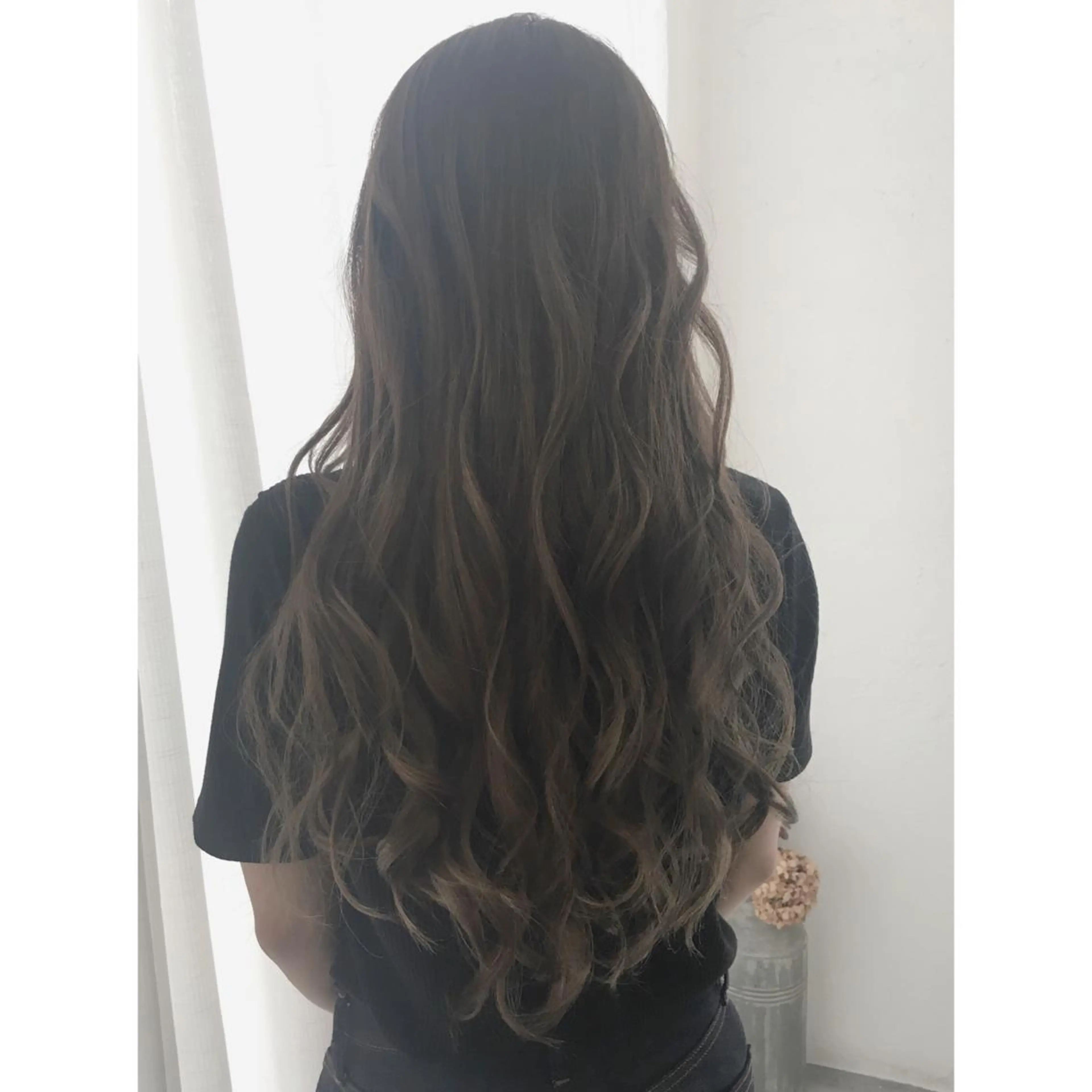 ロング カラー ハイライトカラー ハイライト カット ヘアカラー fio マナミのヘアスタイル