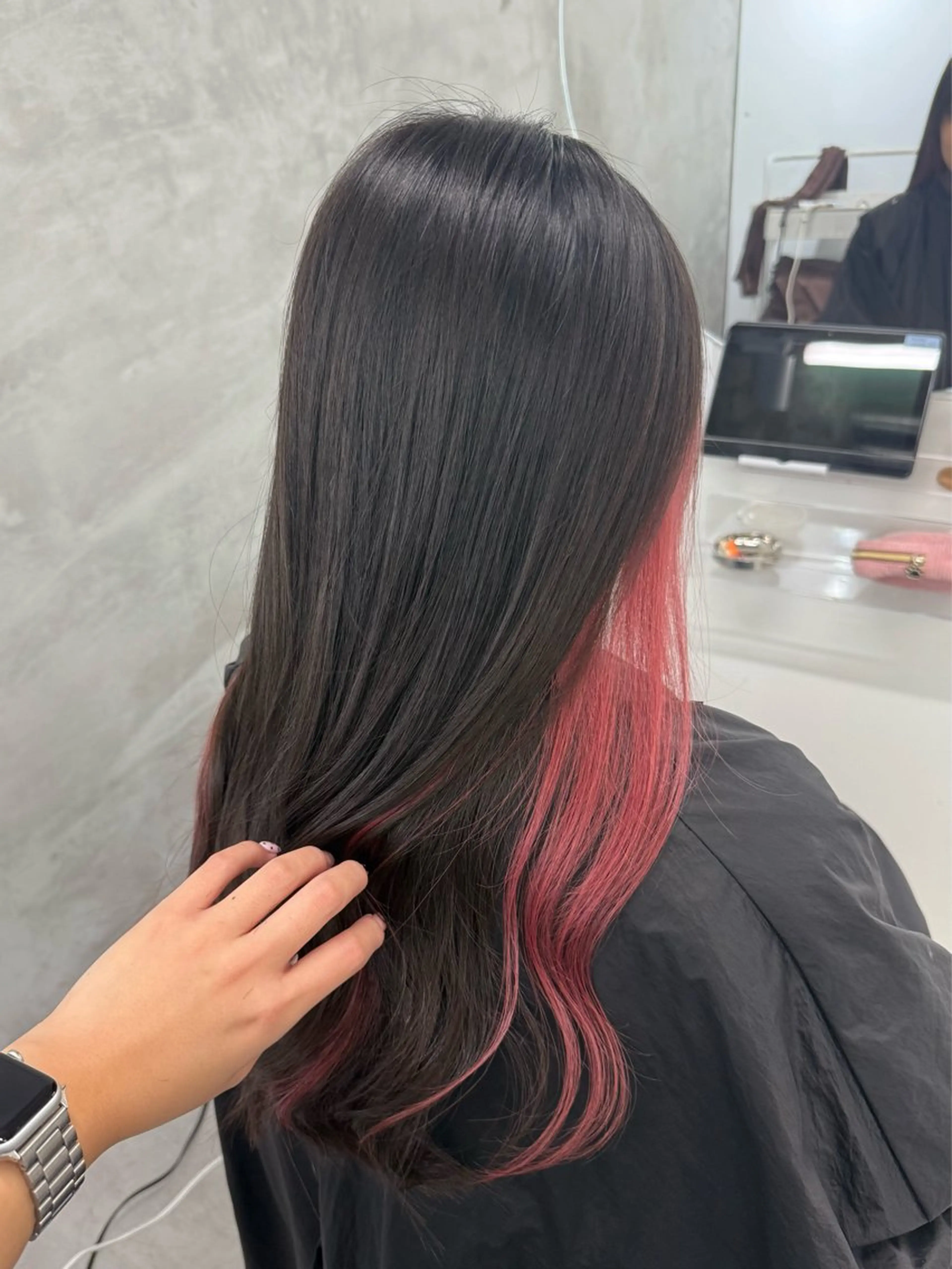 ロング カラー ヘアカラー トリートメント yuuna ✮ レイヤーカットのヘアスタイル