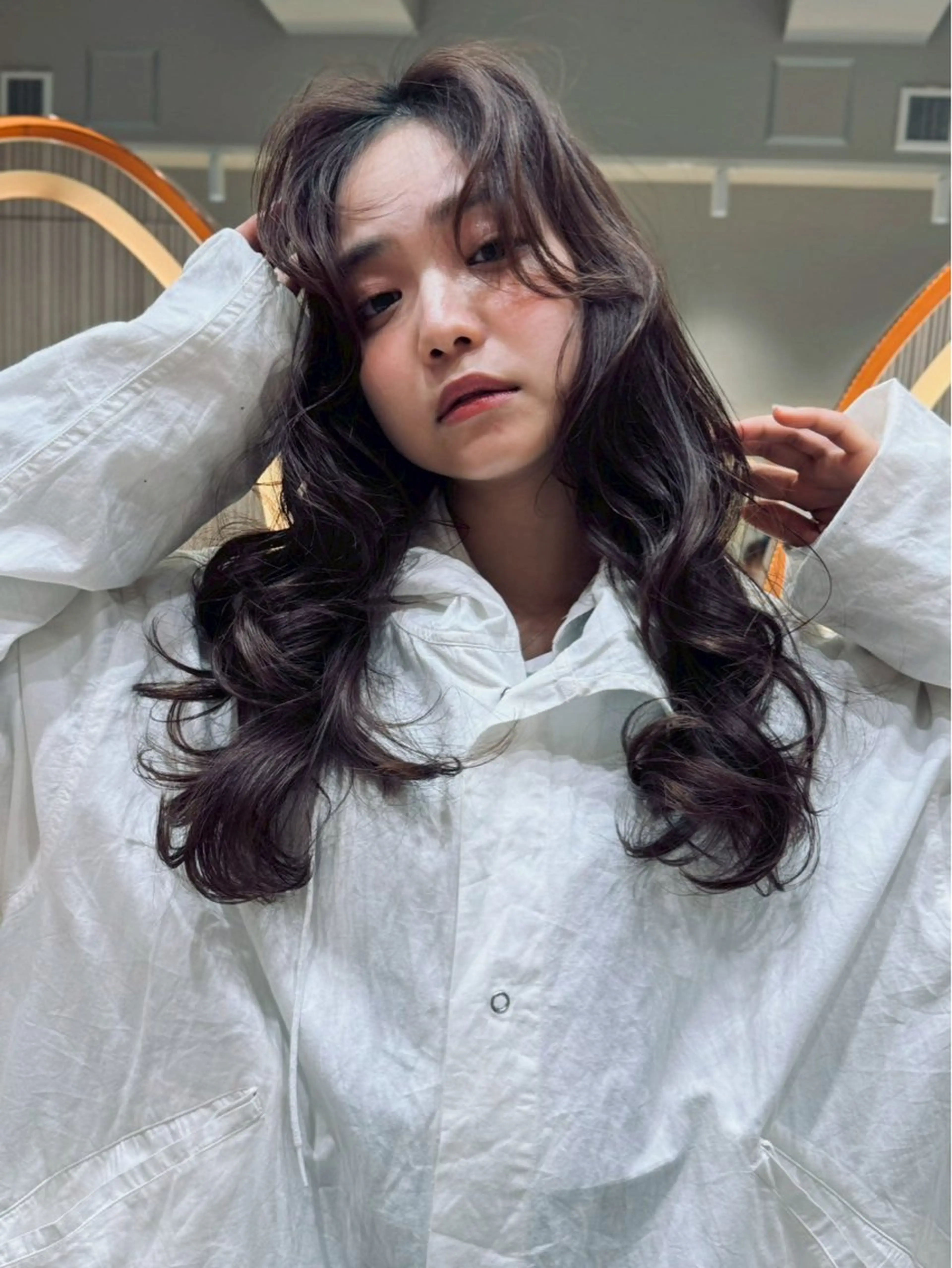 ロング カット ヘアカラー トリートメント 🩵縮毛矯正・ボブ 岩原朋也🩵のヘアスタイル