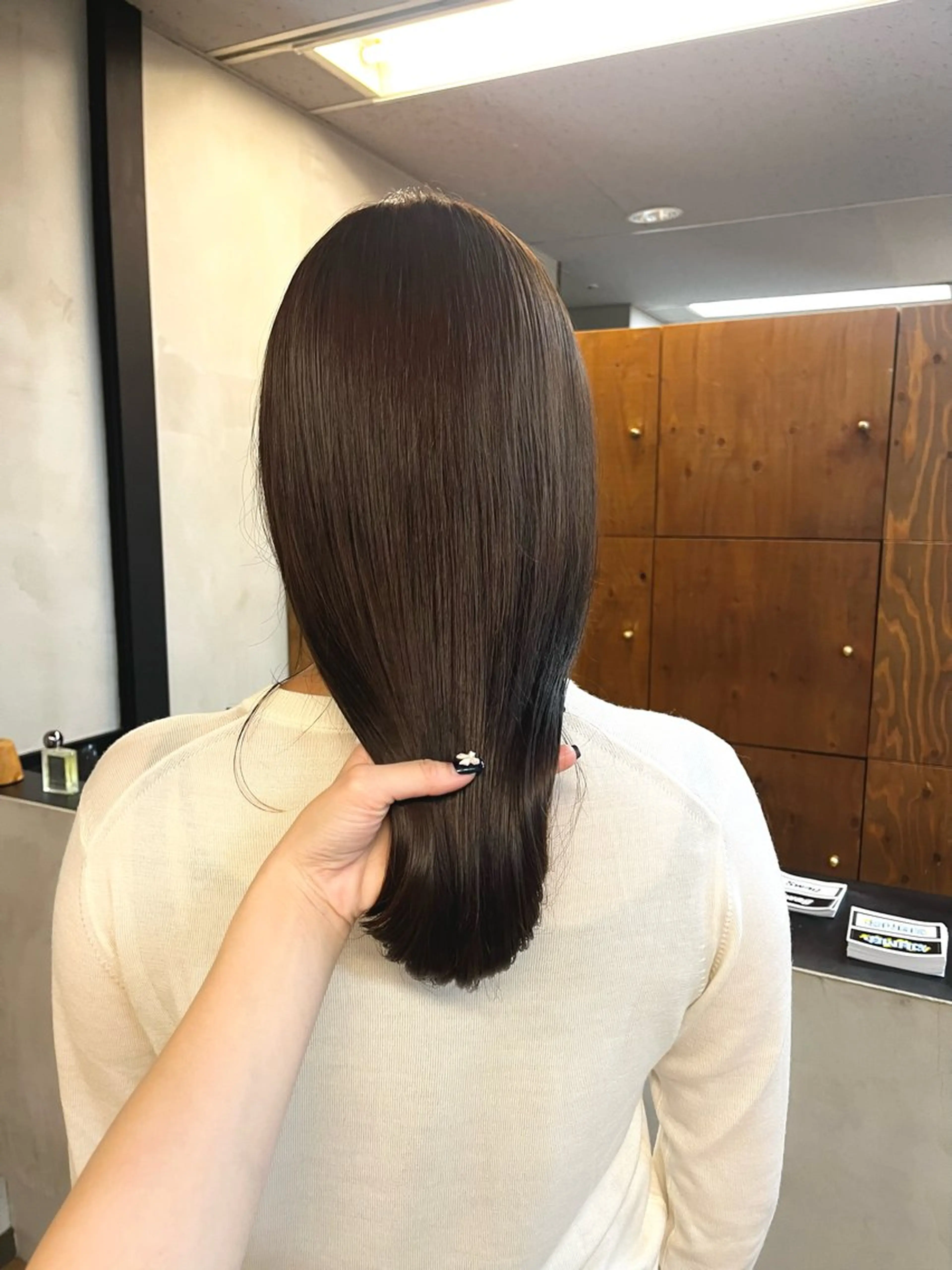 セミロング カラー ヘアアレンジ ブリーチ ダブルカラー ブリーチなしカラー カット ヘアカラー ena/ブリーチなし 透明感・レイヤー🎀のヘアスタイル