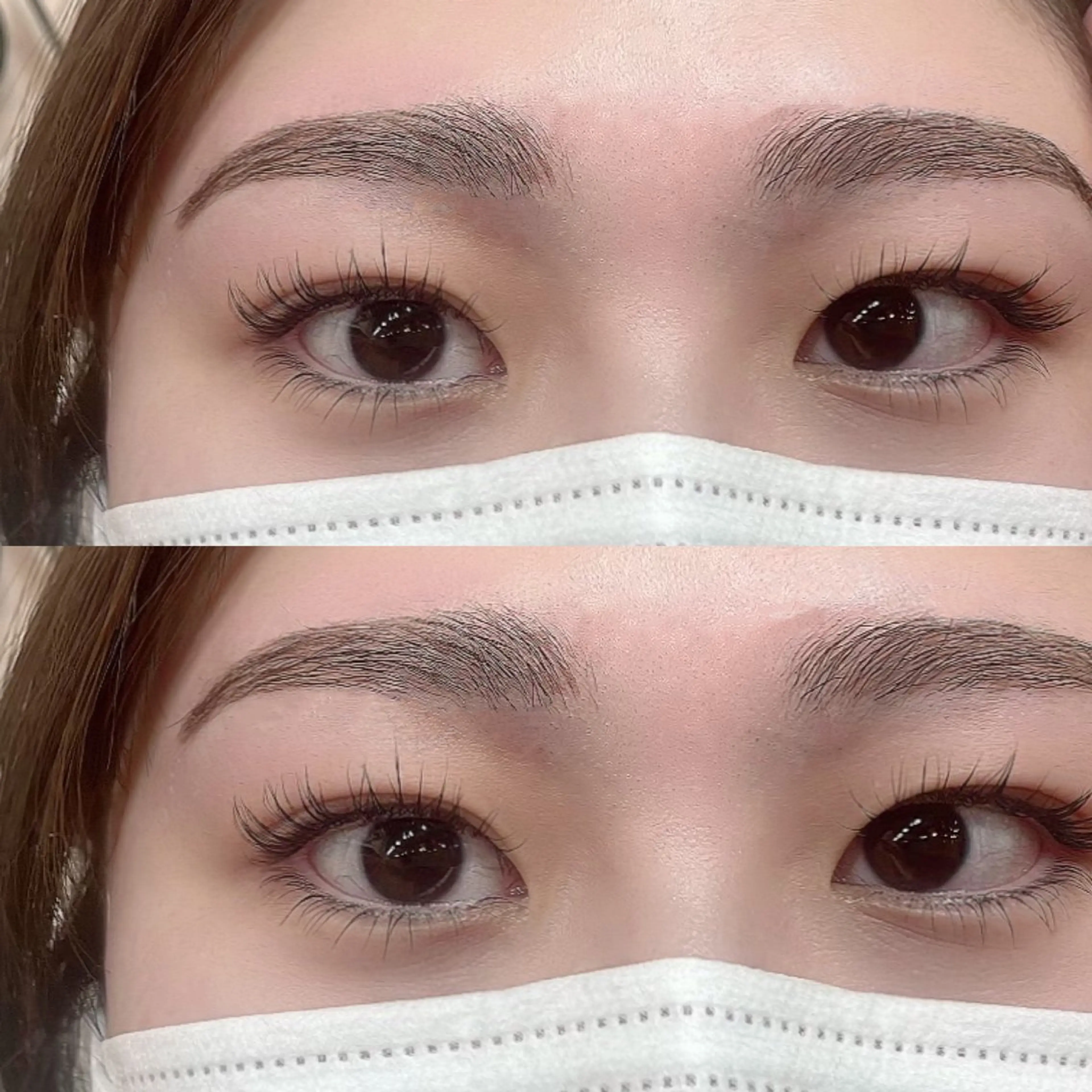 マツエク・マツパ 下まつげエクステ 一重×まつ毛パーマ リリバイシエル 庄司😊のマツエク・マツパデザイン