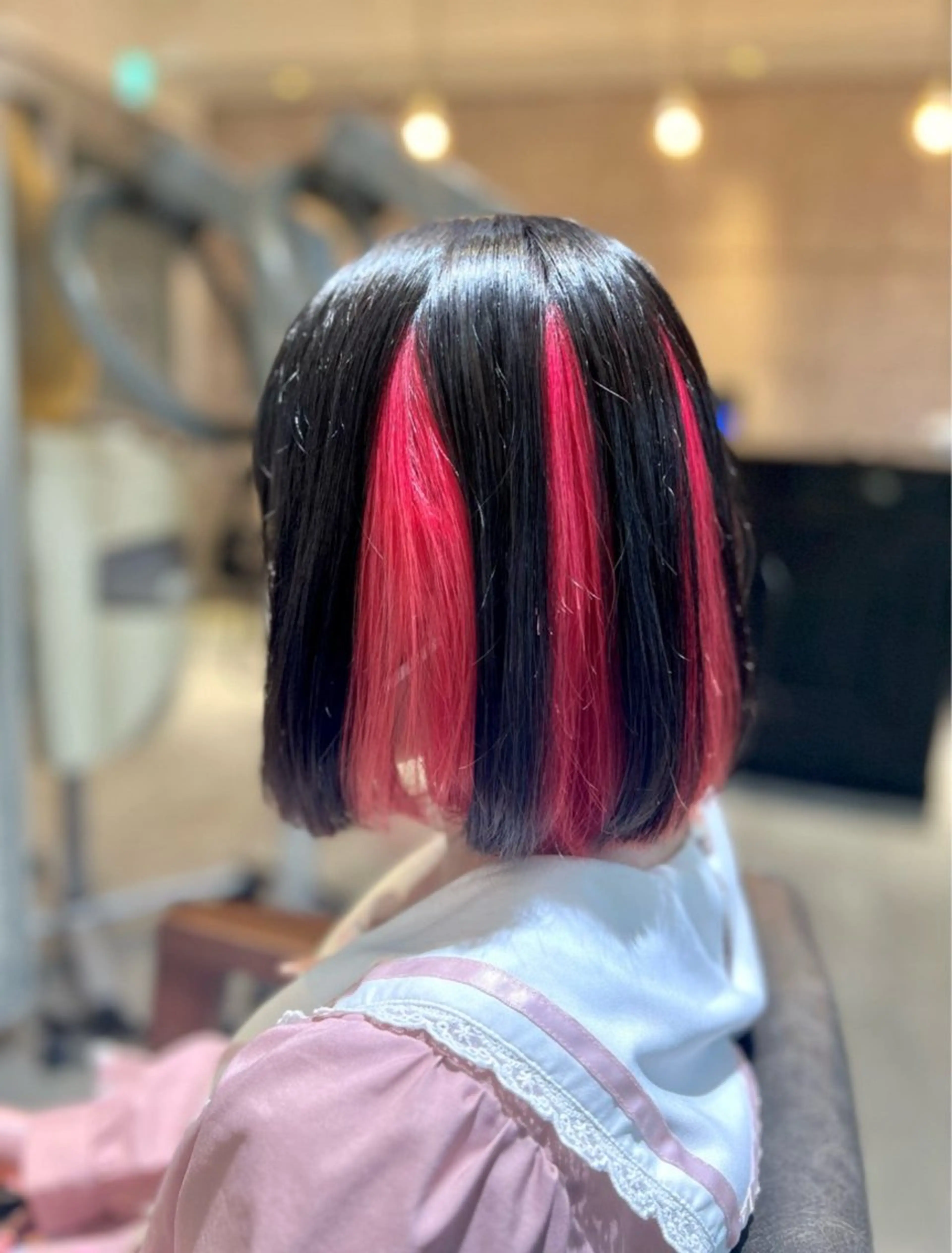 ミディアム カラー ヘアカラー トリートメント ヘアセット 🌈インナーカラー ‘ショウマ’🌈のヘアスタイル