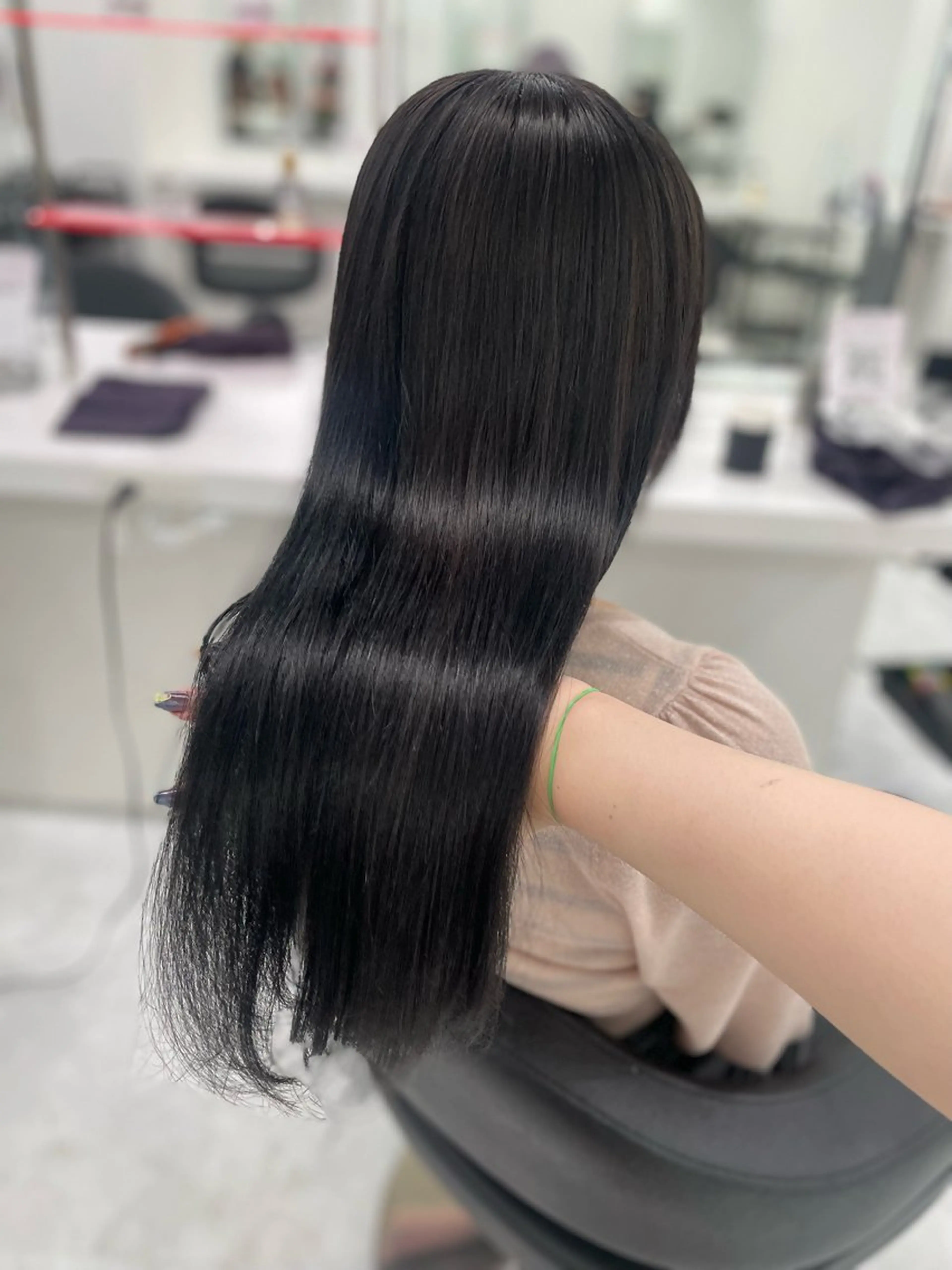 ロング カラー カット ヘアカラー トリートメント ヘッドスパ ヘアセット 韓国アイドル🤍ブリ ーチカラー🤍わかなのヘアスタイル