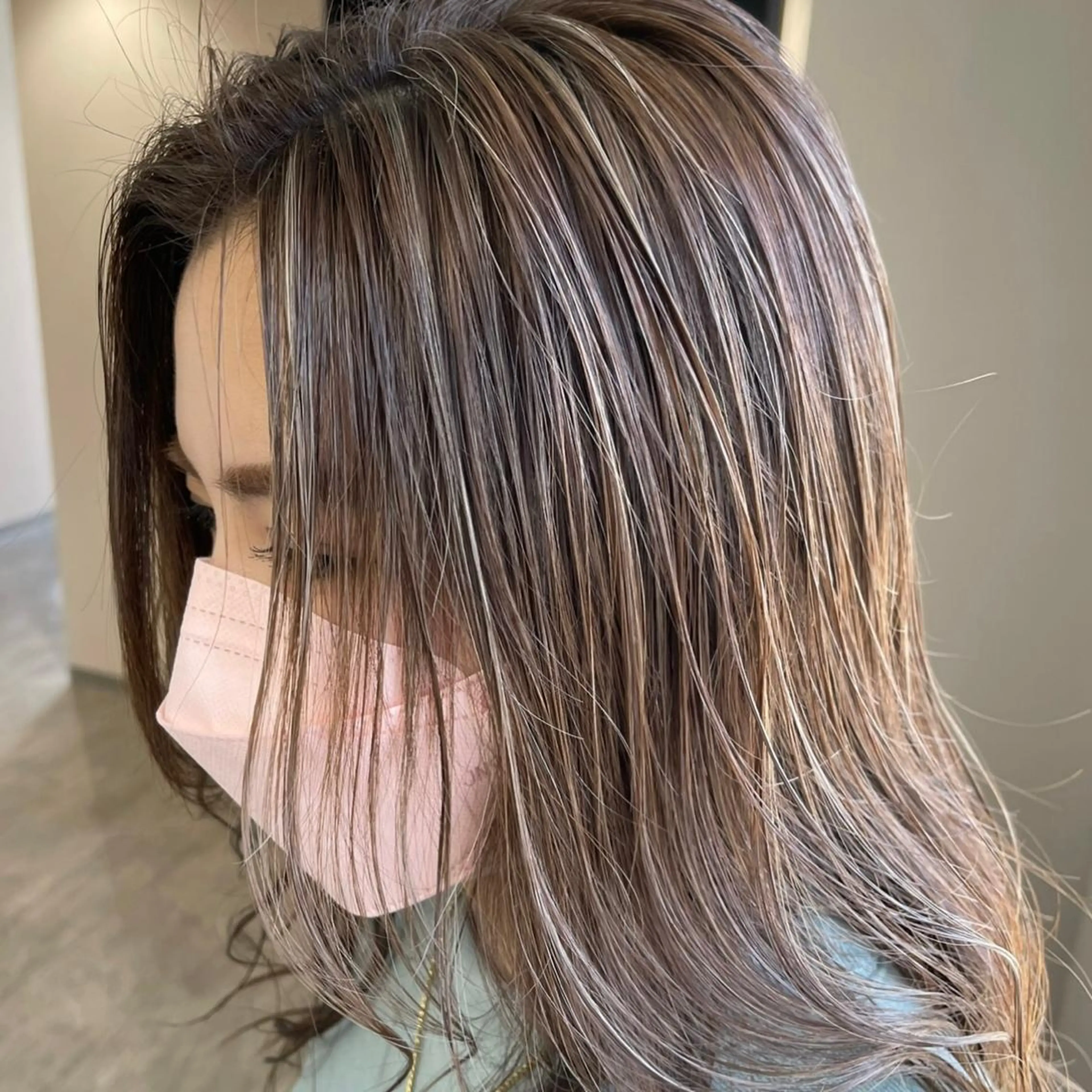 ロング カラー ヘアアレンジ ハイライトカラー ハイライト ヘアカラー 松井那津子 /ハイライトブリーチのヘアスタイル