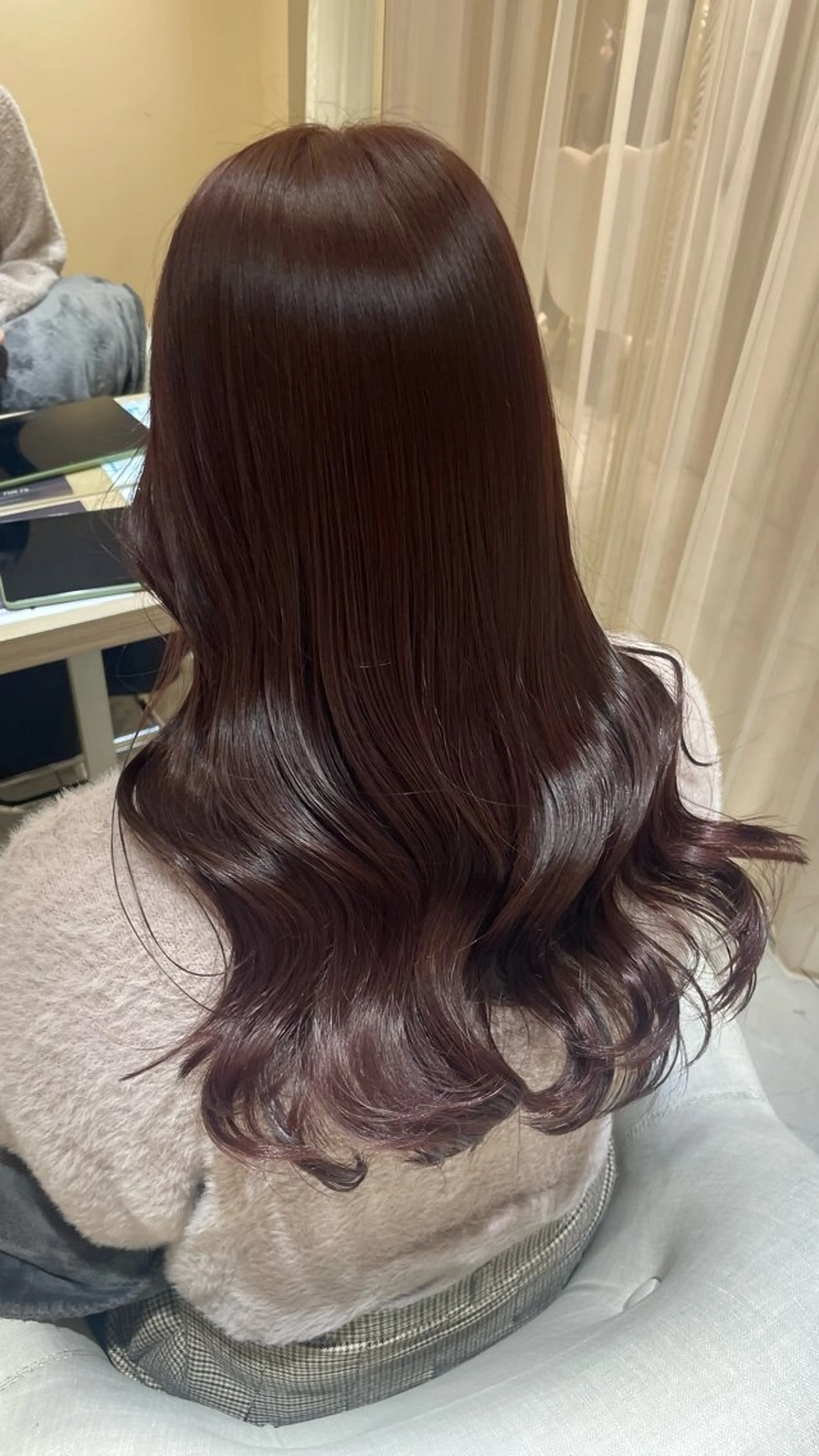 ロング ヘアカラー トリートメント ヘッドスパ マホ/日吉/髪質改善 /レイヤー/ガーリーのヘアスタイル