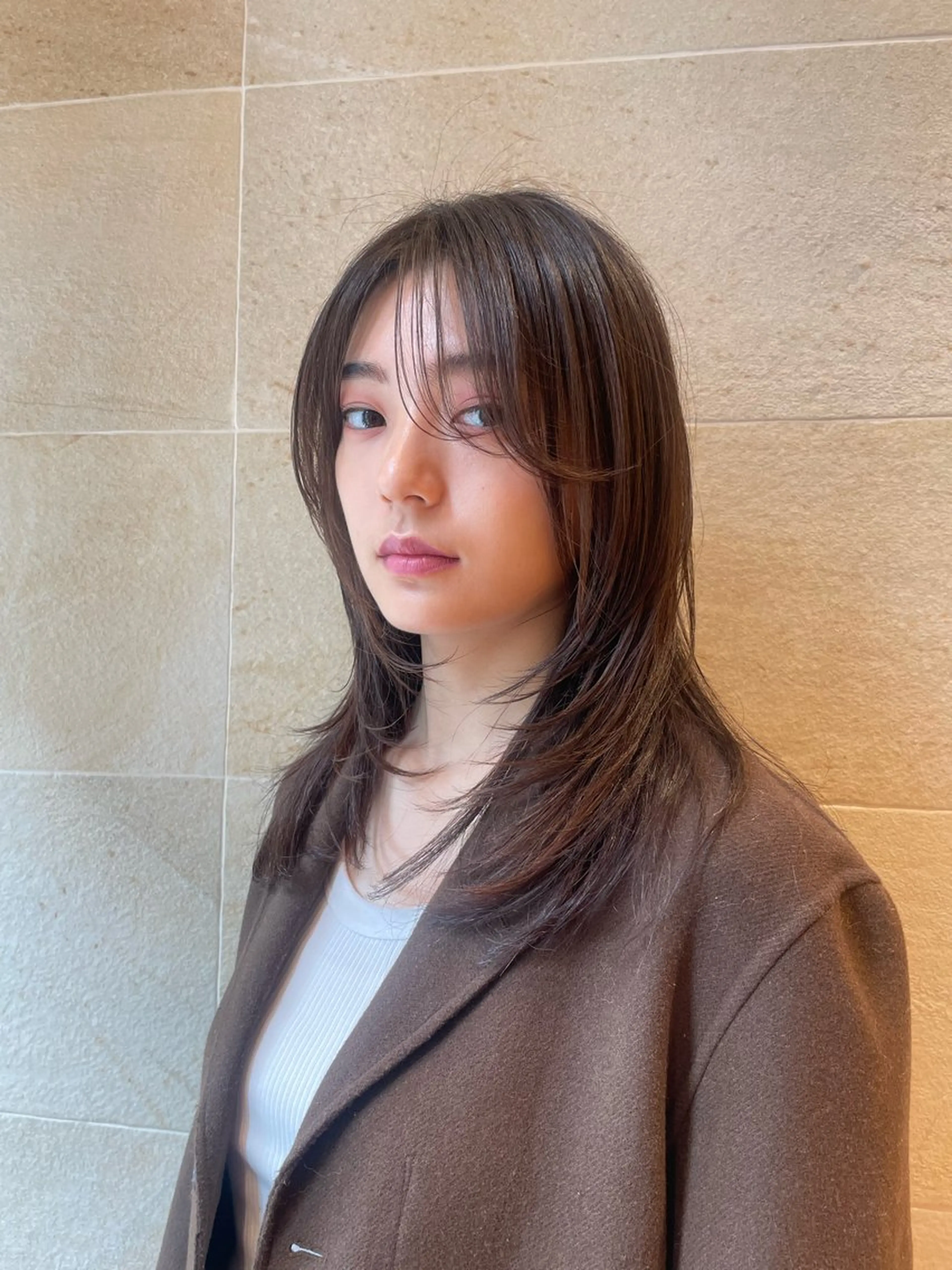 ロング レイヤーカット ボブ ホノカのヘアスタイル