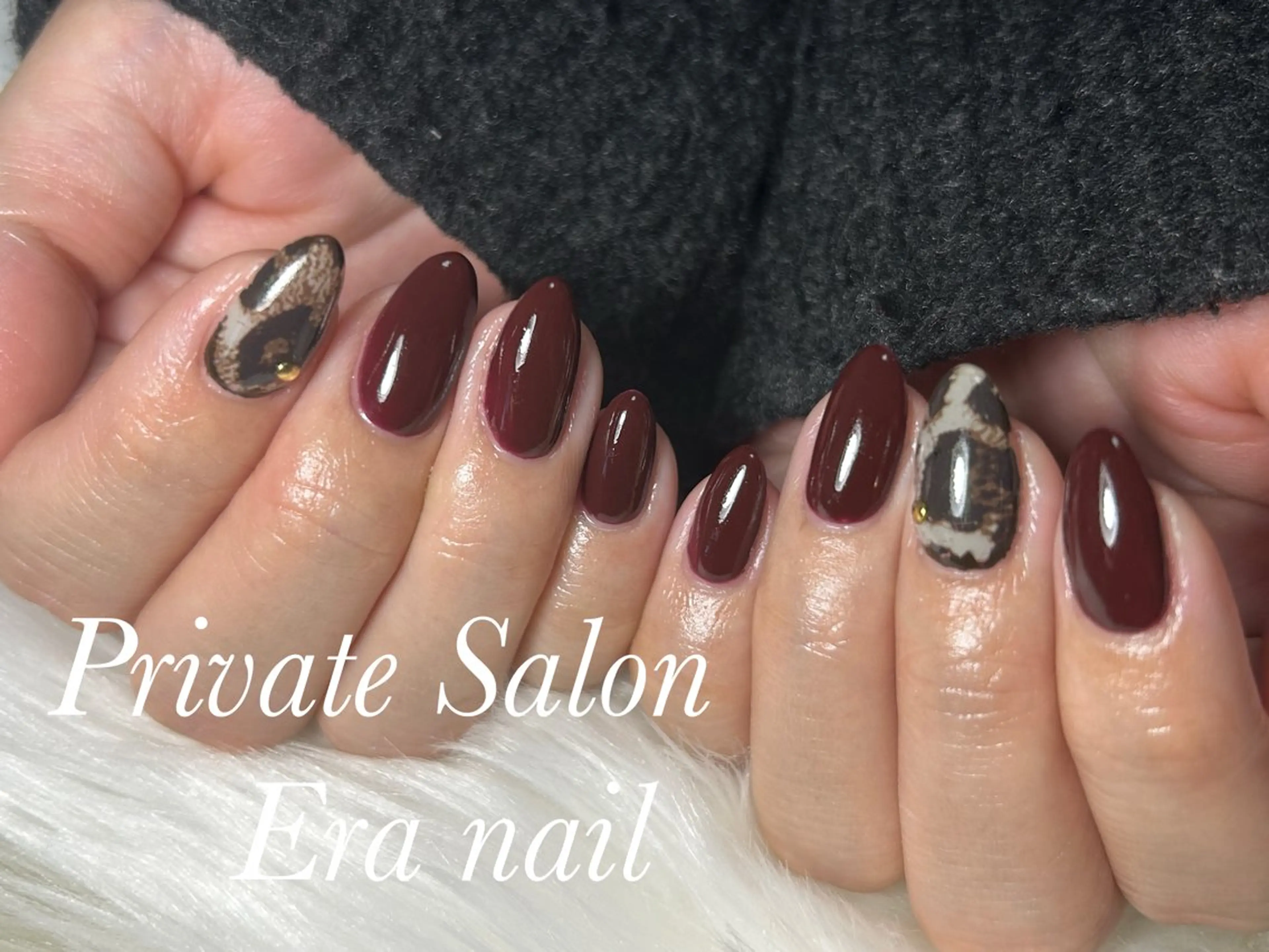 ネイル アニマル柄 ハンドネイル Era nailのネイルデザイン