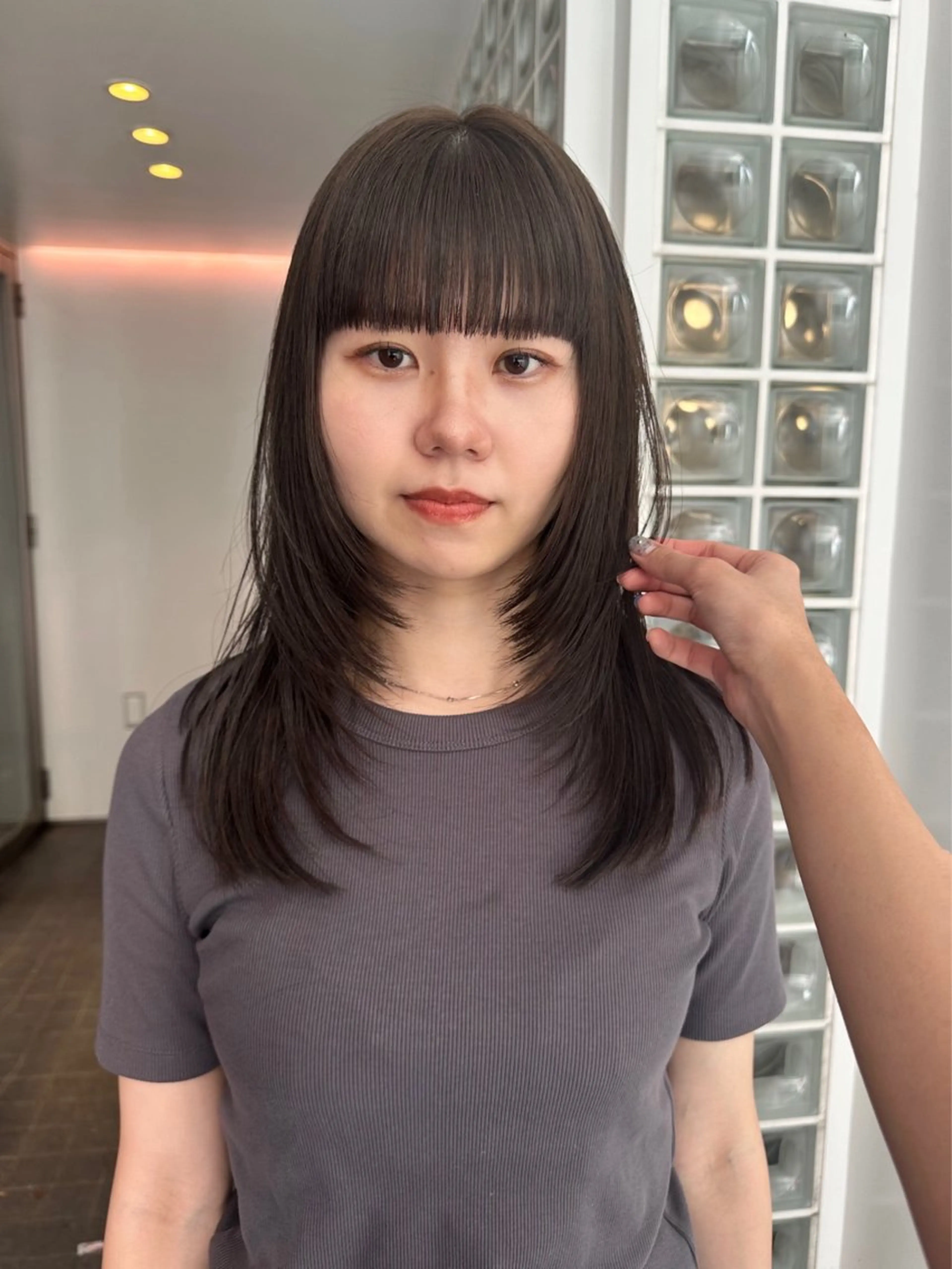 ロング ロングレイヤー レイヤーカット ロング カット ヘアカラー トリートメント ボブ/似合わせ レイヤーcocomoのヘアスタイル