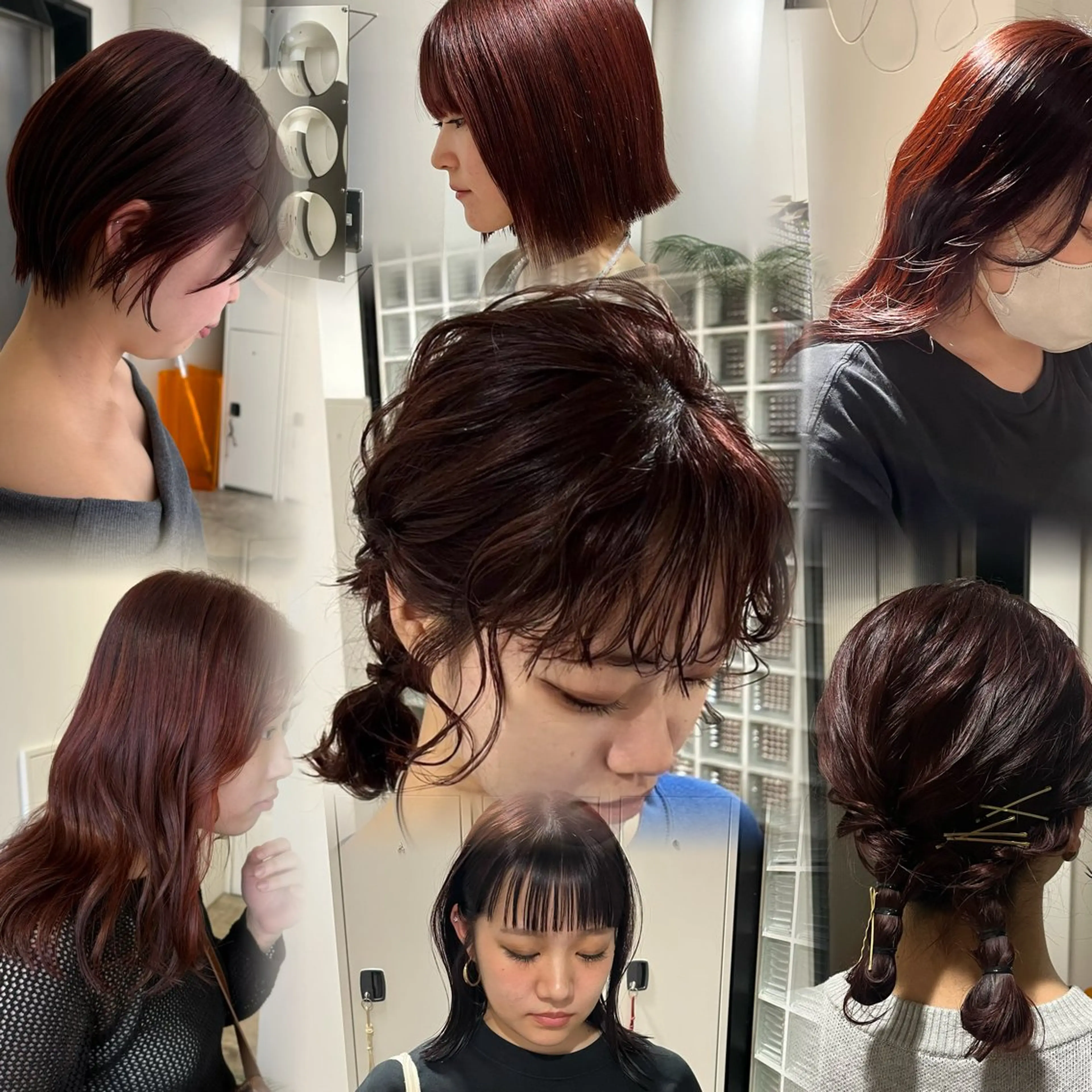 セミロング カラー オレンジ カット ヘアカラー トリートメント 🟡ひろの/ツヤ カラー/髪質改善🟡のヘアスタイル