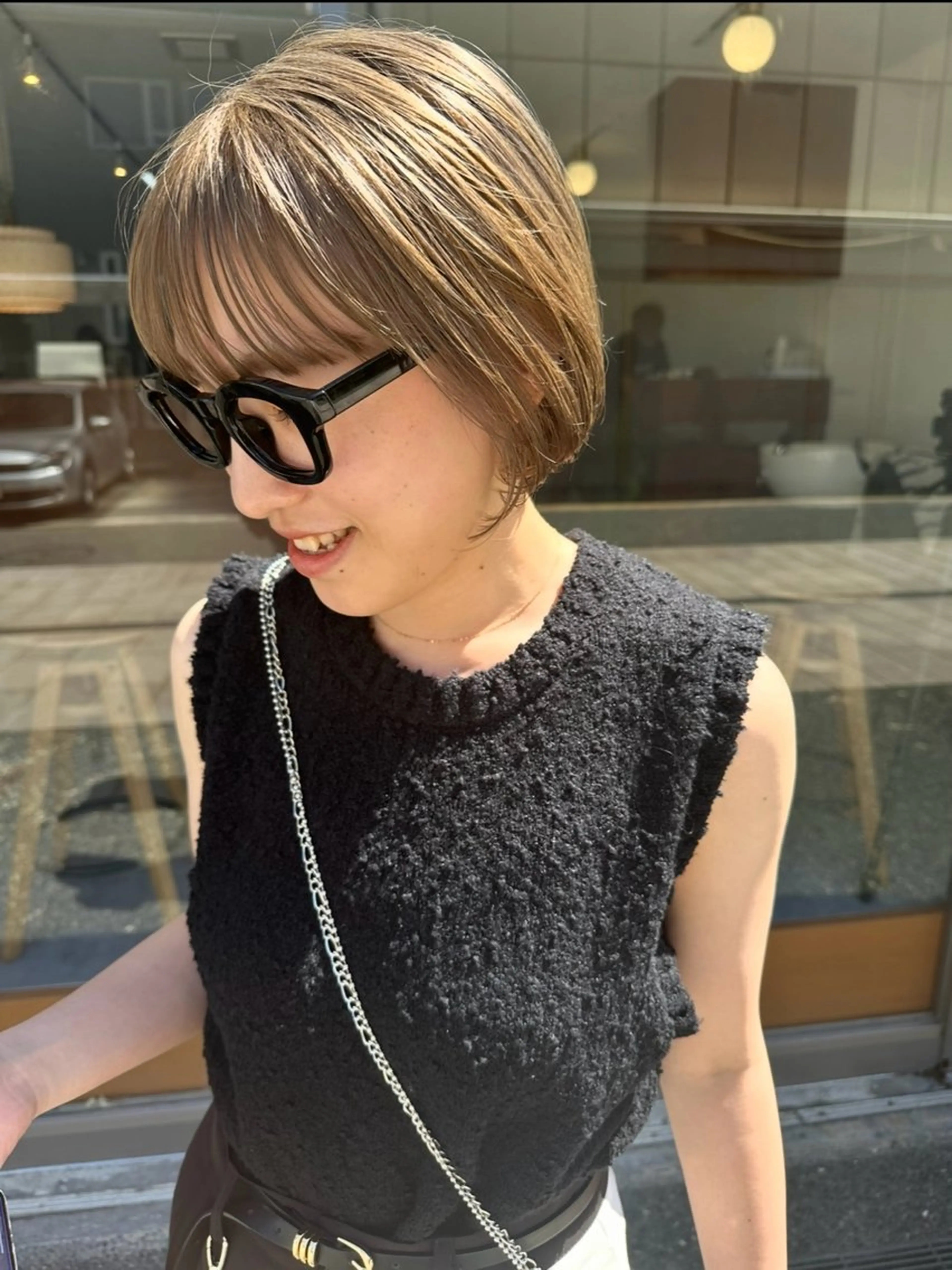 ショート ヘアカラー 🌈トップデザイナー 金沢駅近nanamiのヘアスタイル