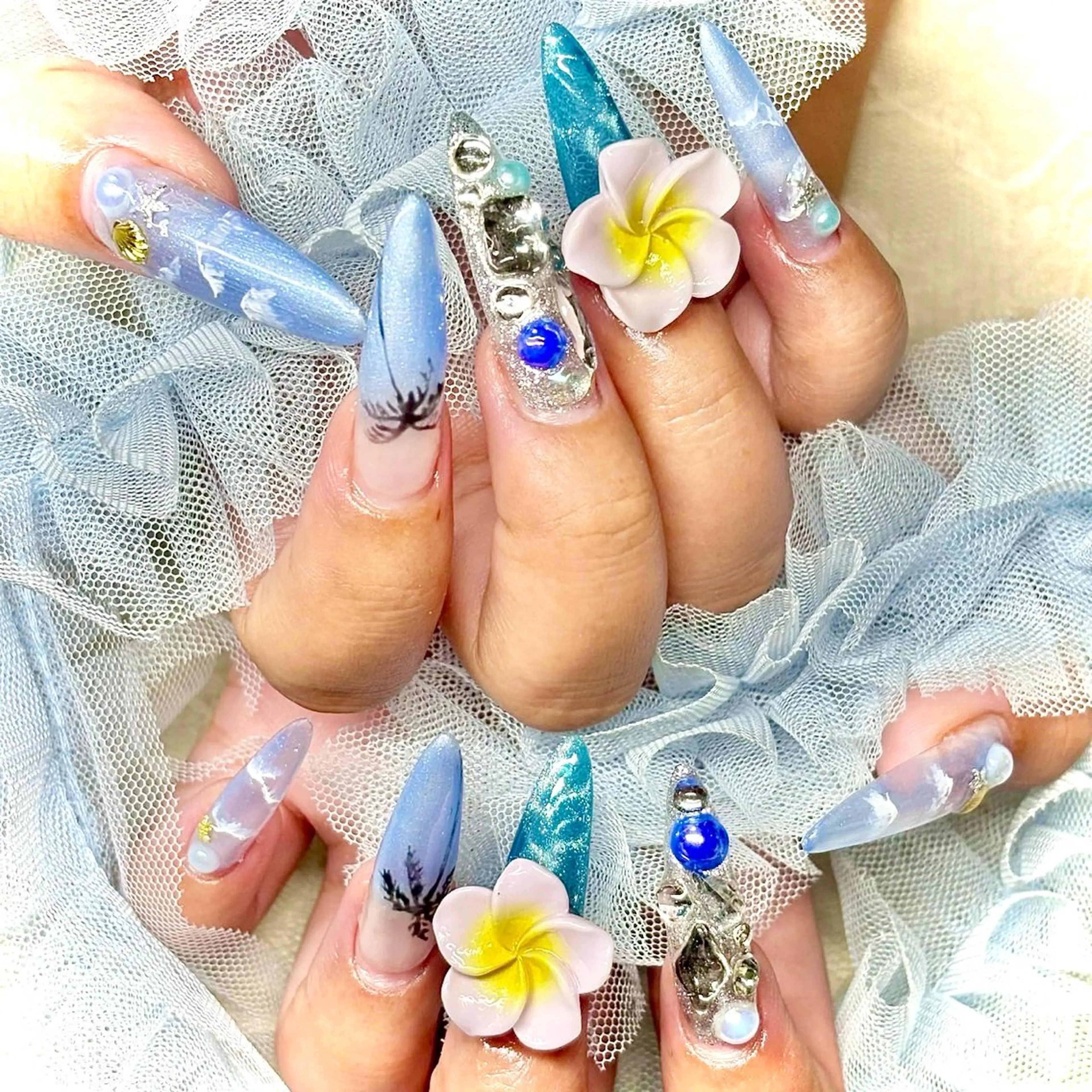 ネイル 韓国ネイル ラメ(グリッター) マグネットネイル スカルプネイル ワンホンネイル miminon 自宅ネイルサロンのネイルデザイン