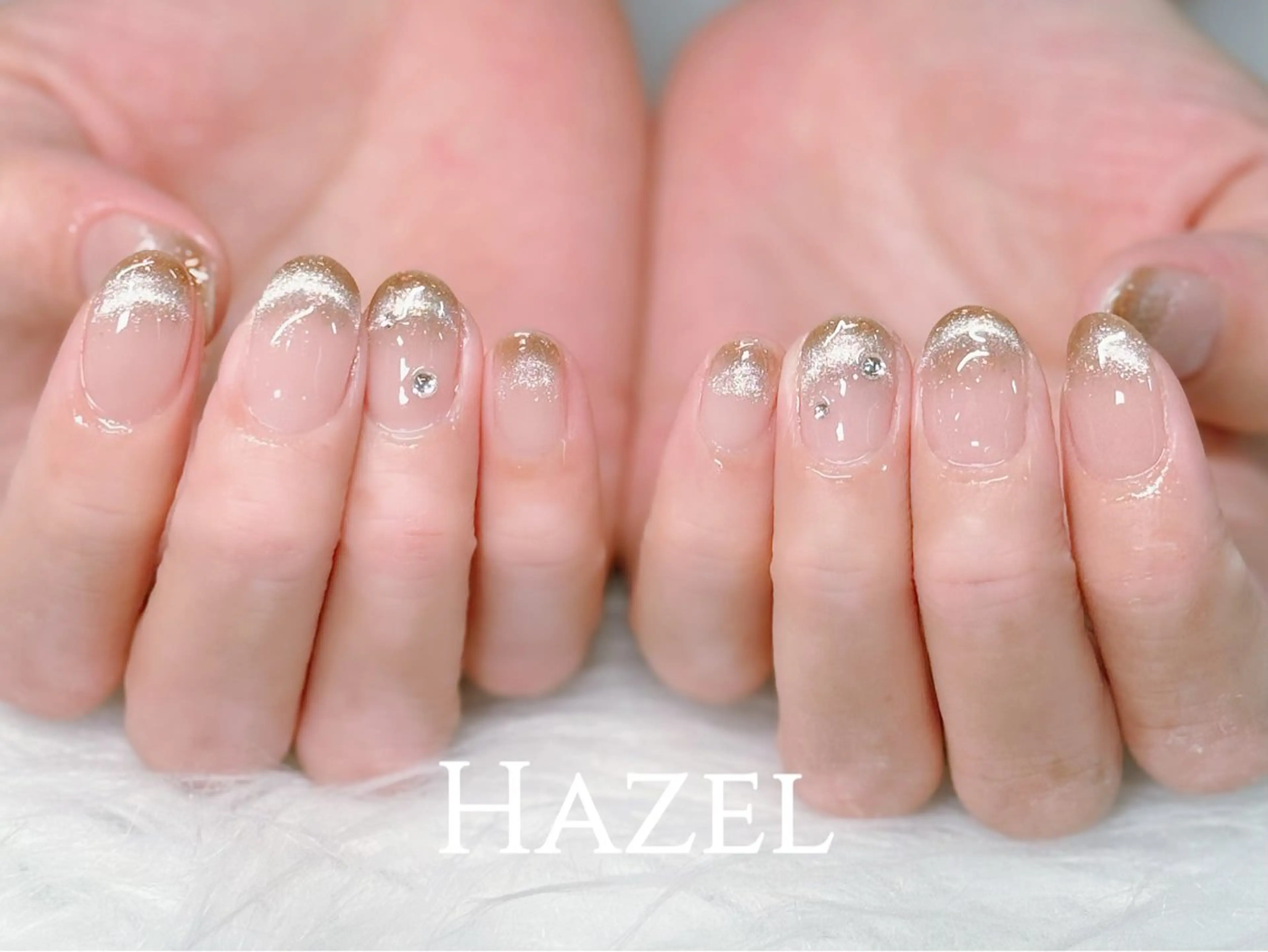 ネイル グラデーション ワンホンネイル ♡Hazel 吉祥寺♡のネイルデザイン