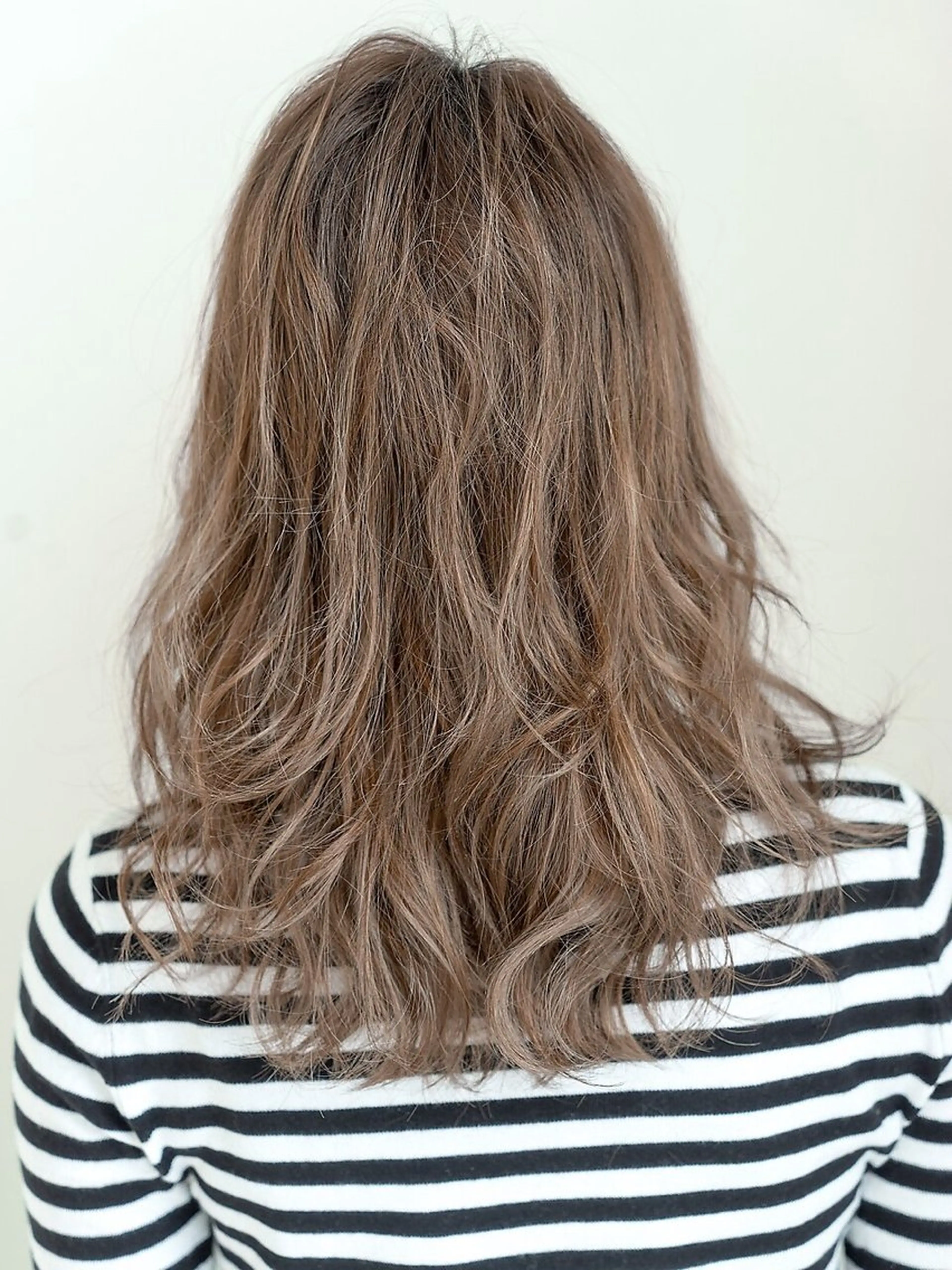 セミロング カラー カット パーマ ✂︎美容室✂︎ hiroマンツーマンのヘアスタイル