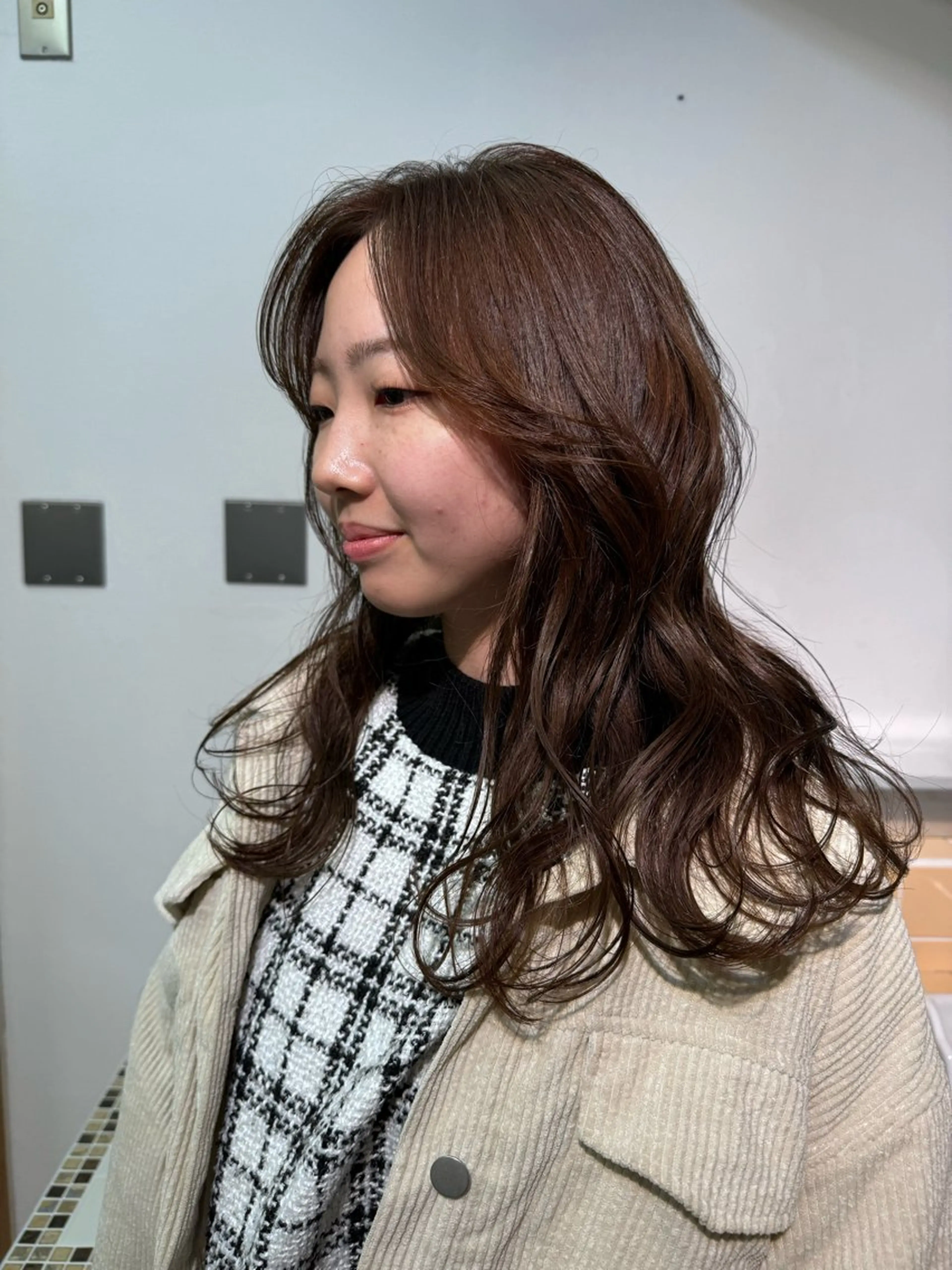 ミディアム カラー アディクシーカラー 透明感カラー Seeknext // Rukaのヘアスタイル