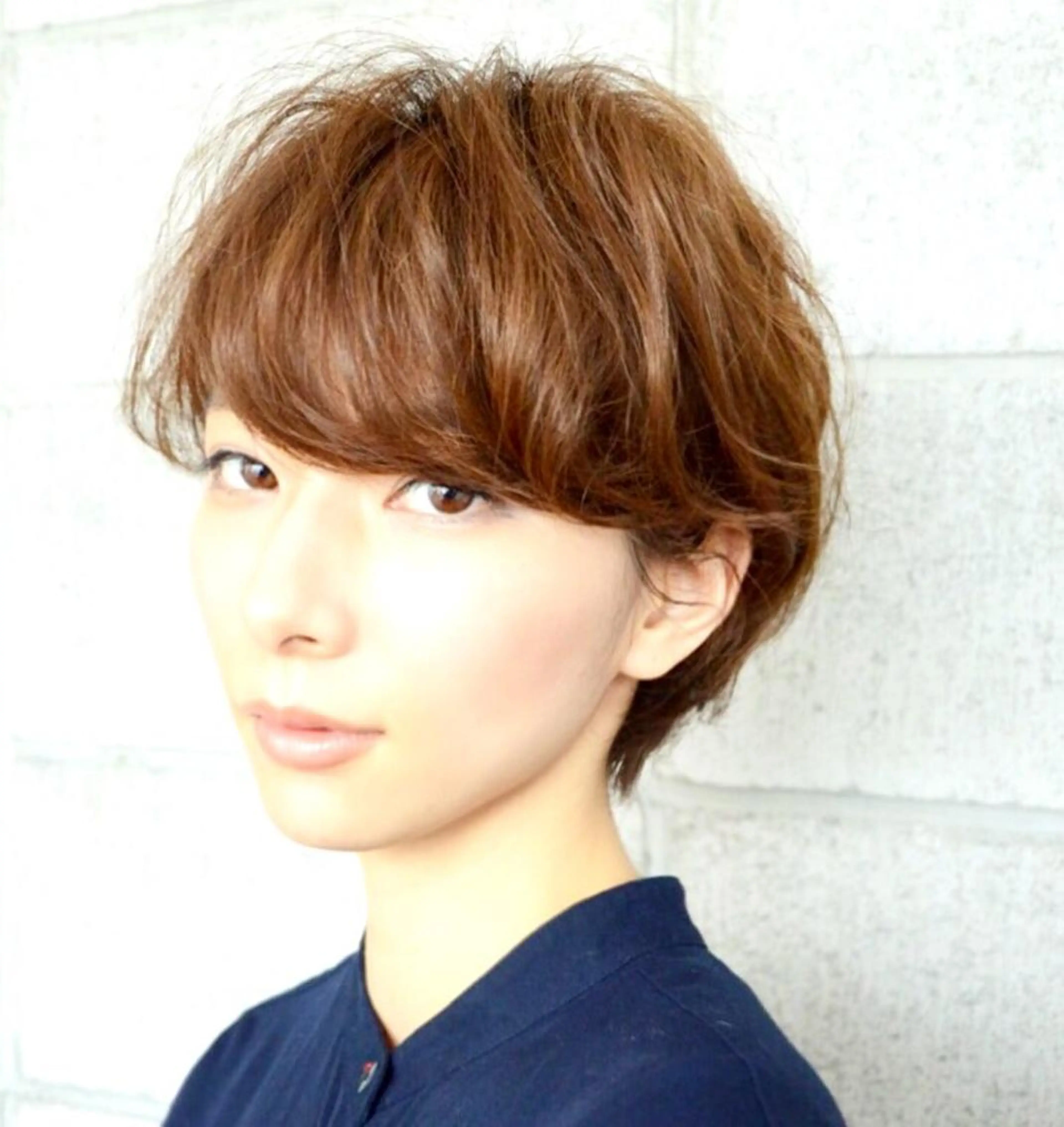 ショート パーマ 福地 礼奈のヘアスタイル