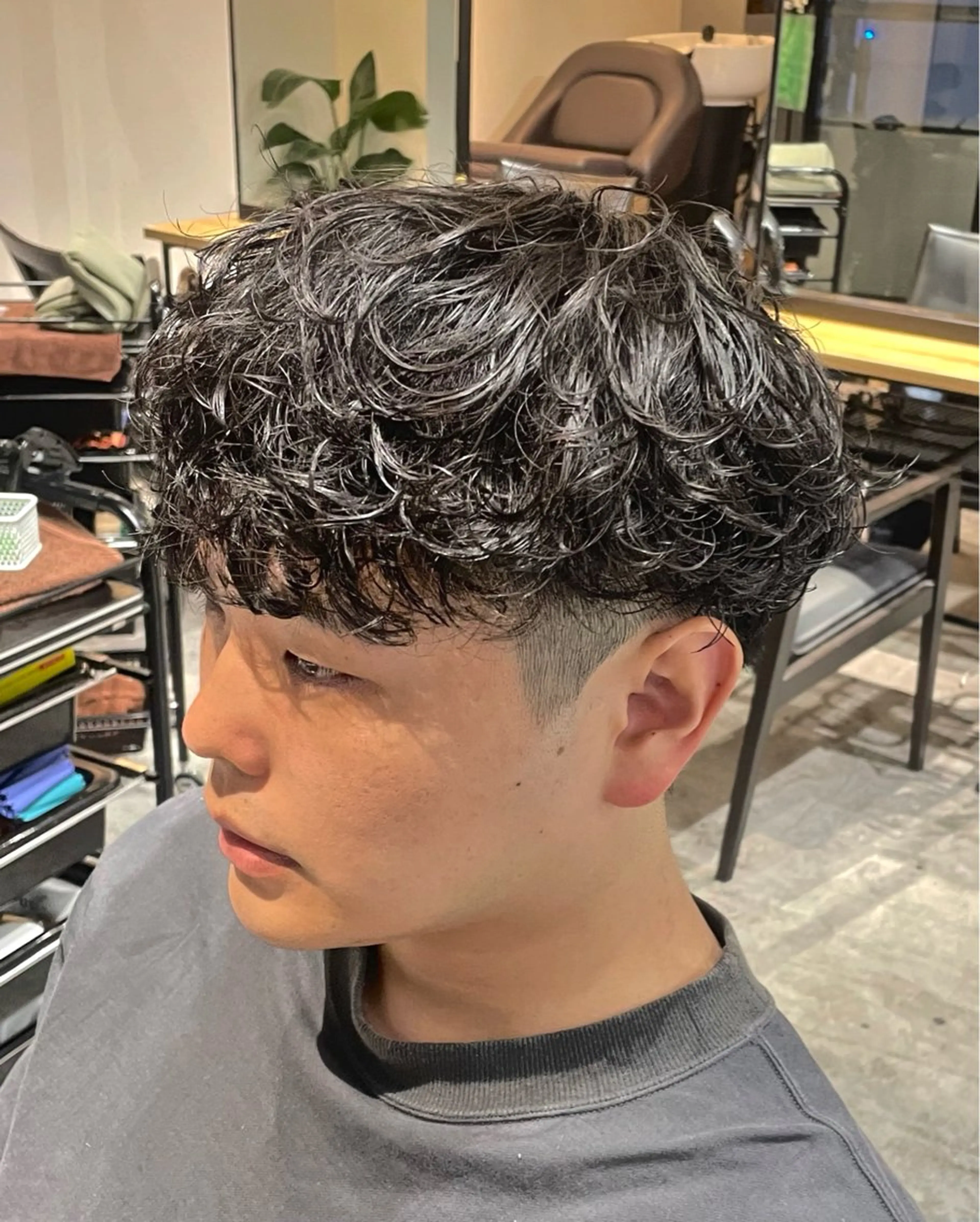 ショート メンズパーマ梅田 ・川副史晶のヘアスタイル