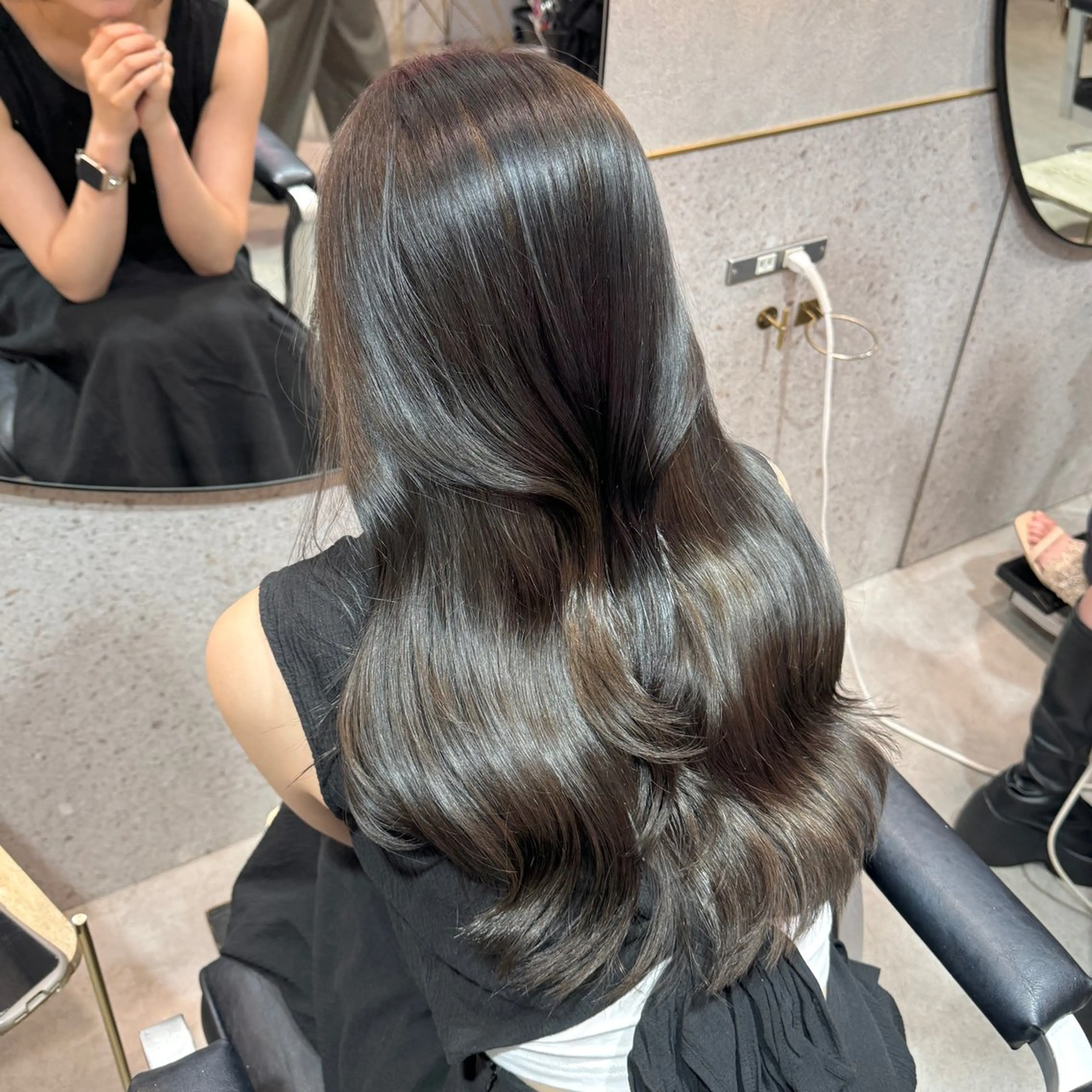 ロング カット ヘアカラー トリートメント 🎀しゅな/韓国 レイヤー/透明感♡のヘアスタイル