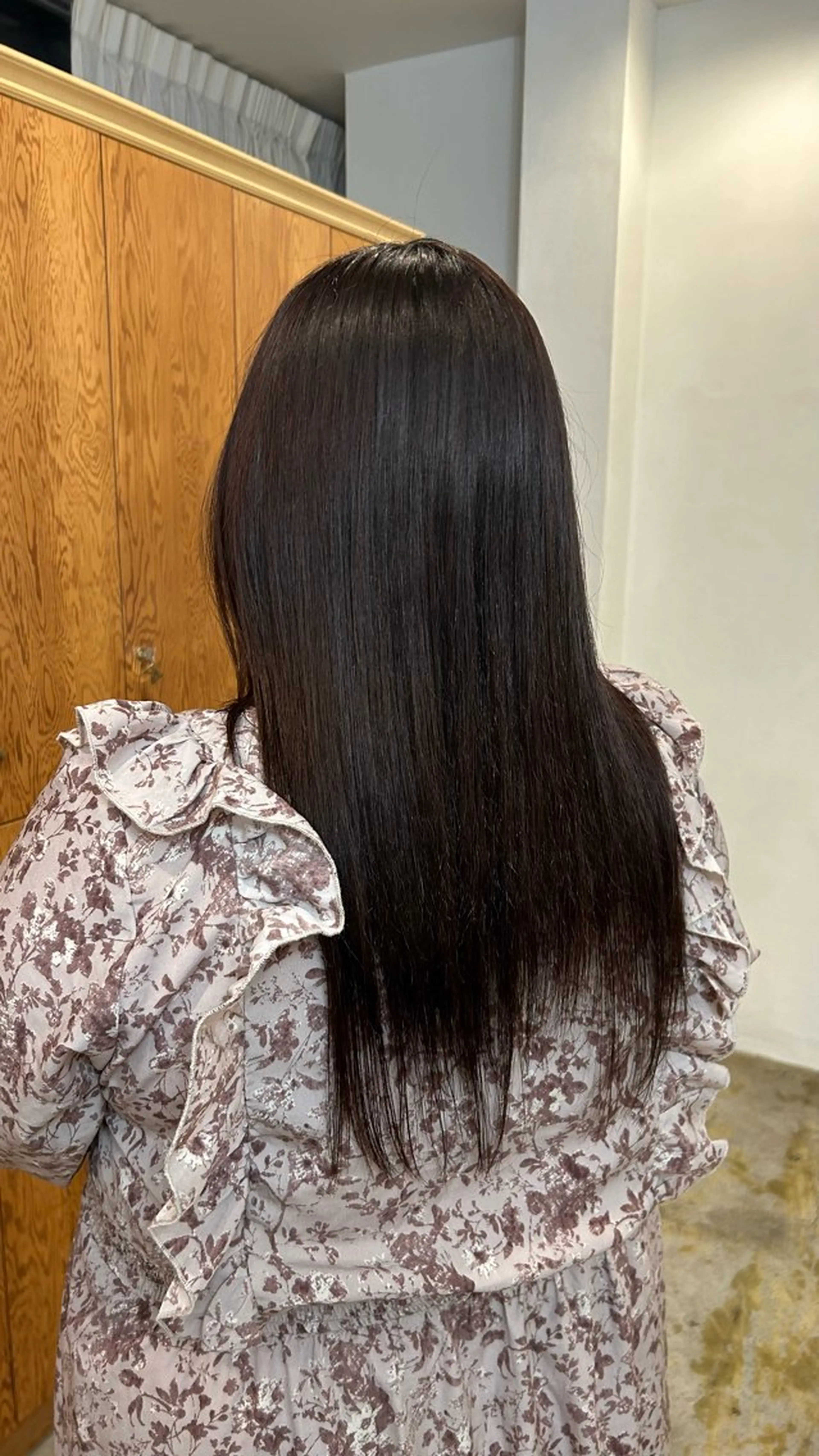 カラー ブラウンカラー 縮毛矯正 defi リカのヘアスタイル