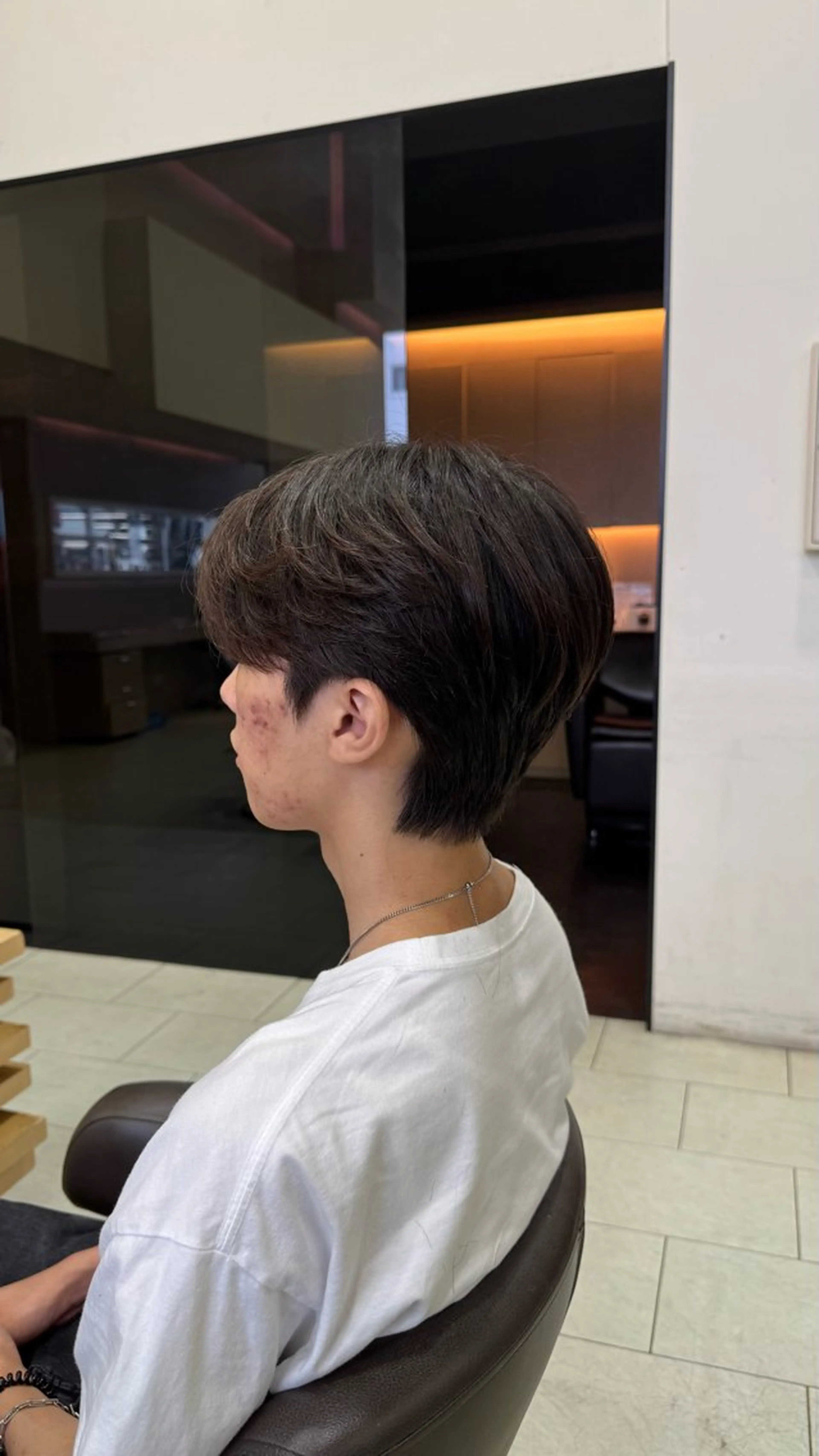 ショート メンズ カット ヘアセット 毛流れ酸性縮毛矯正/ パーマ/ジュンエイのヘアスタイル