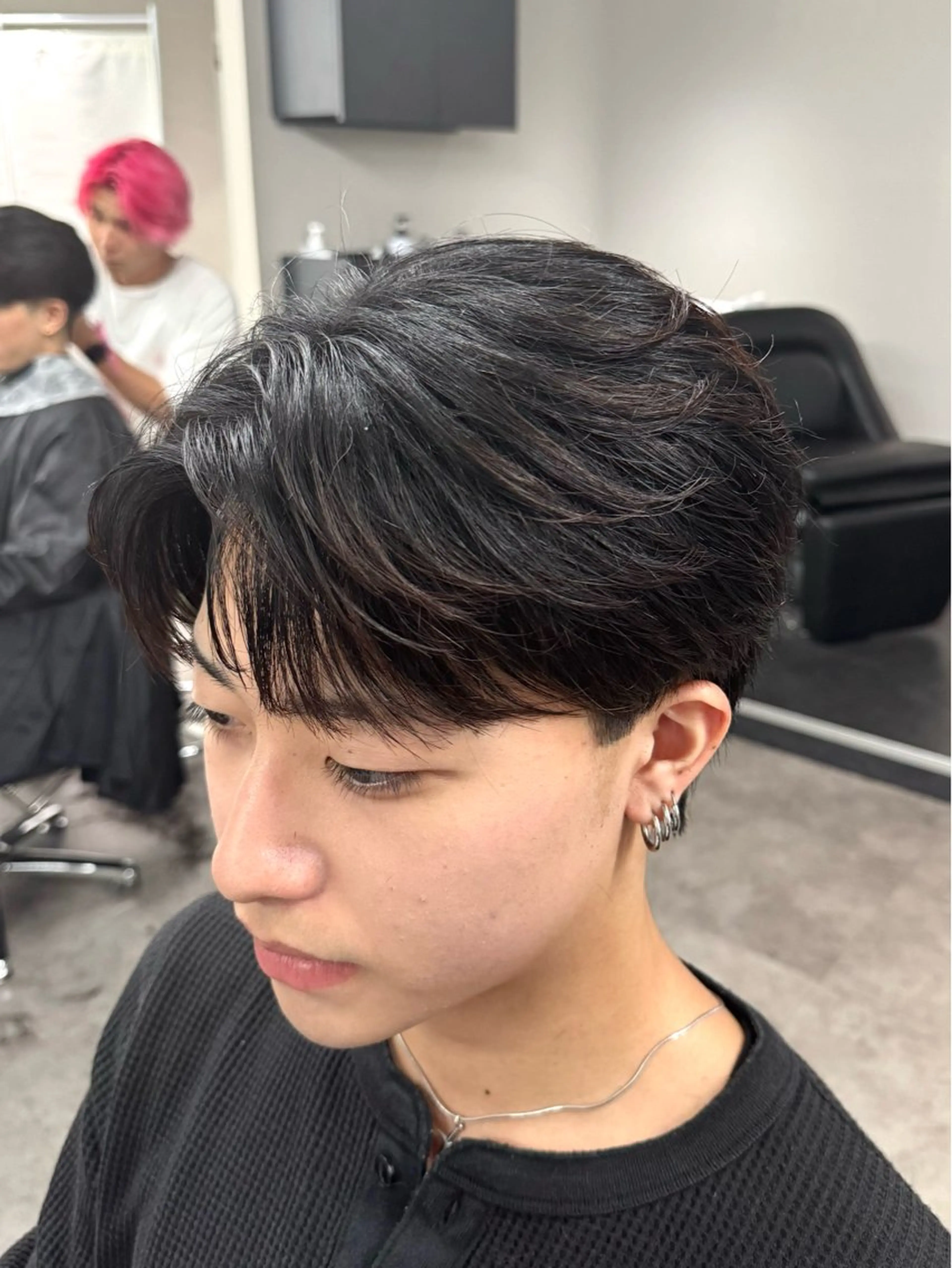 ミディアム カット 立川韓国メンズヘア ニュアンスパーマ安井のヘアスタイル