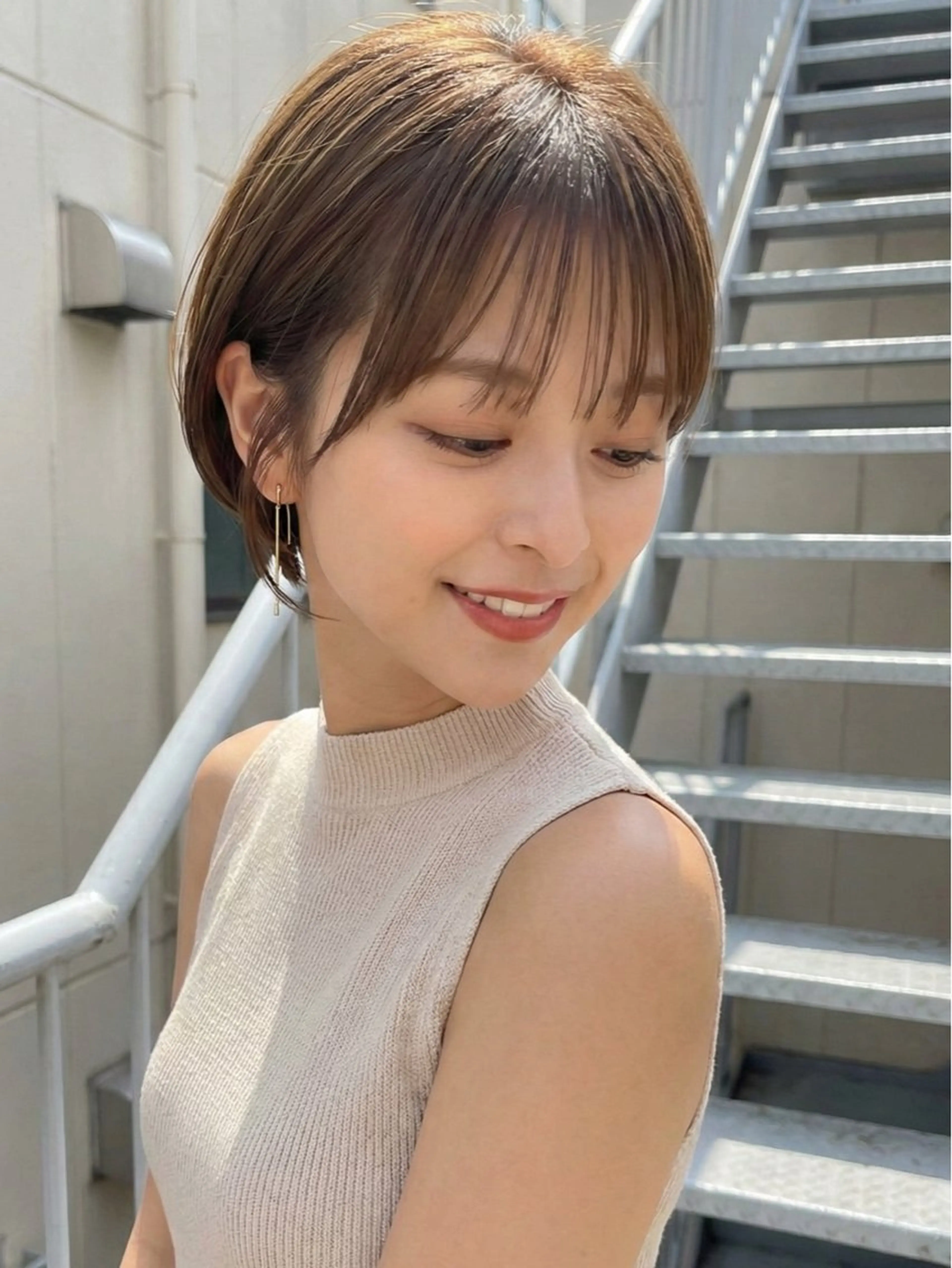 ショート カラー カット ヘアカラー トリートメント 【Rowel】 大野　虹歩のヘアスタイル