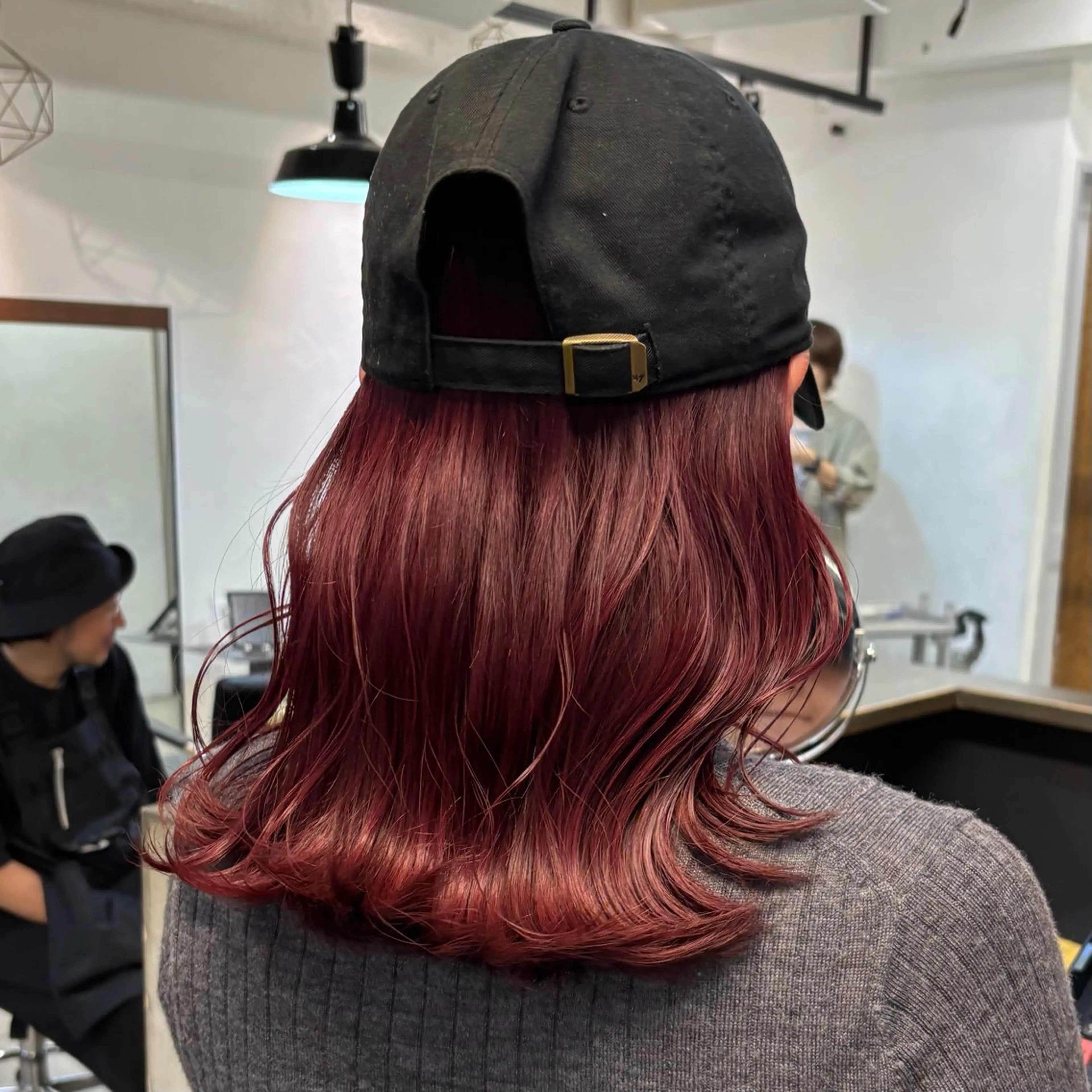 セミロング ヘアカラー トリートメント 盛れる透明感カラー・ momokaのヘアスタイル