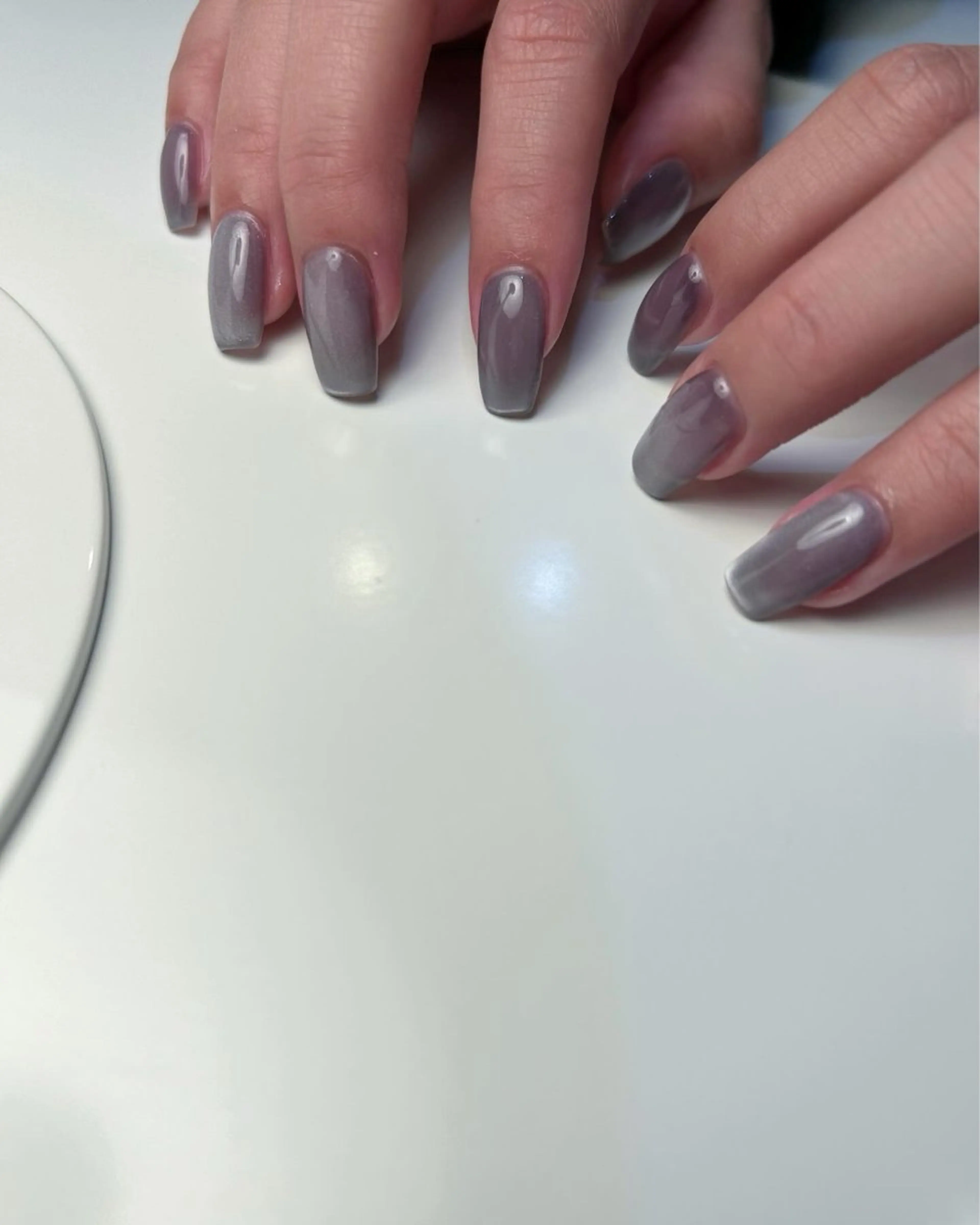 ネイル マグネットネイル ワンカラーネイル Yumi シンプルネイルのネイルデザイン