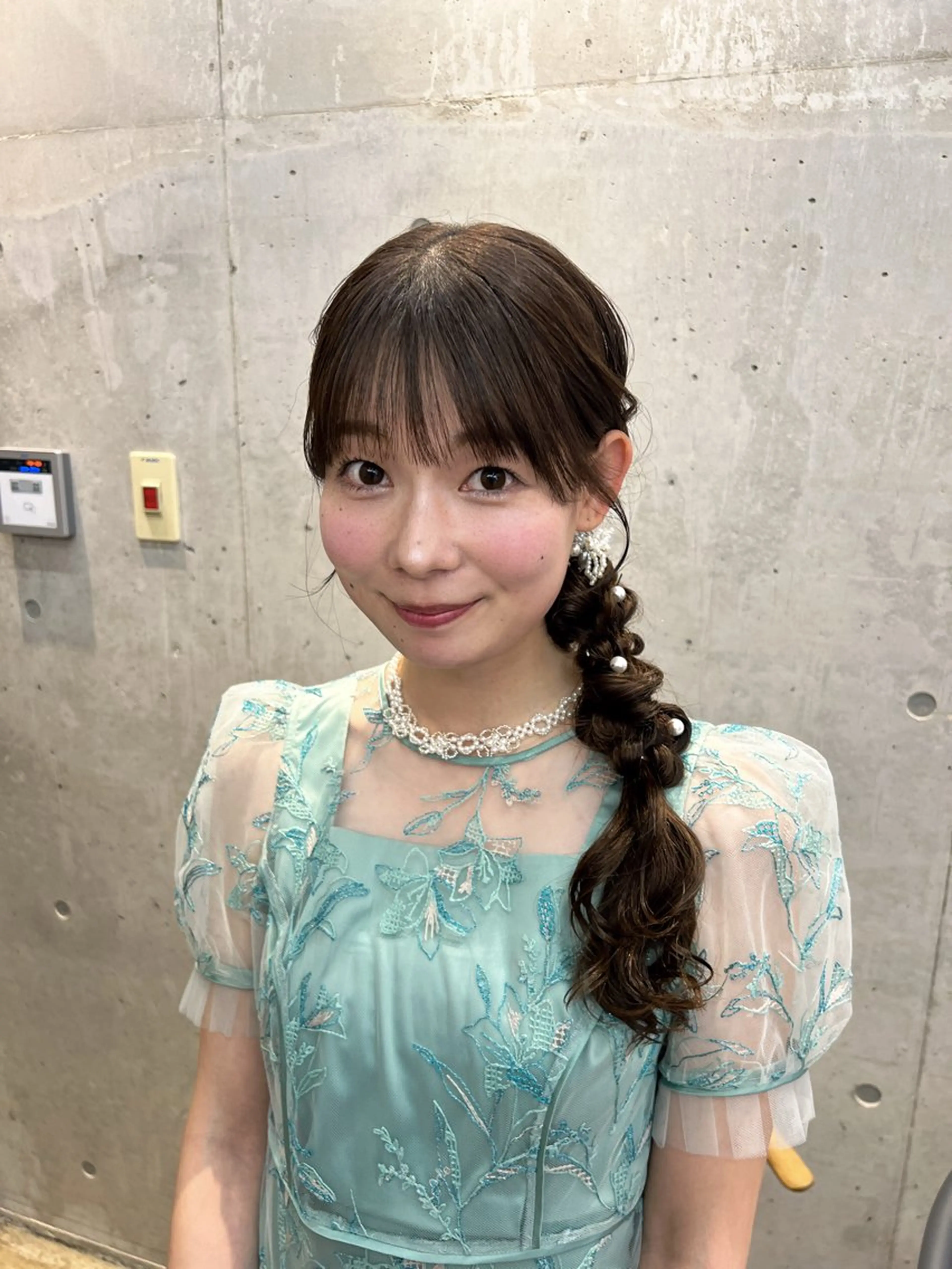 セミロング ヘアカラー ヘアセット honen RUKAのヘアスタイル