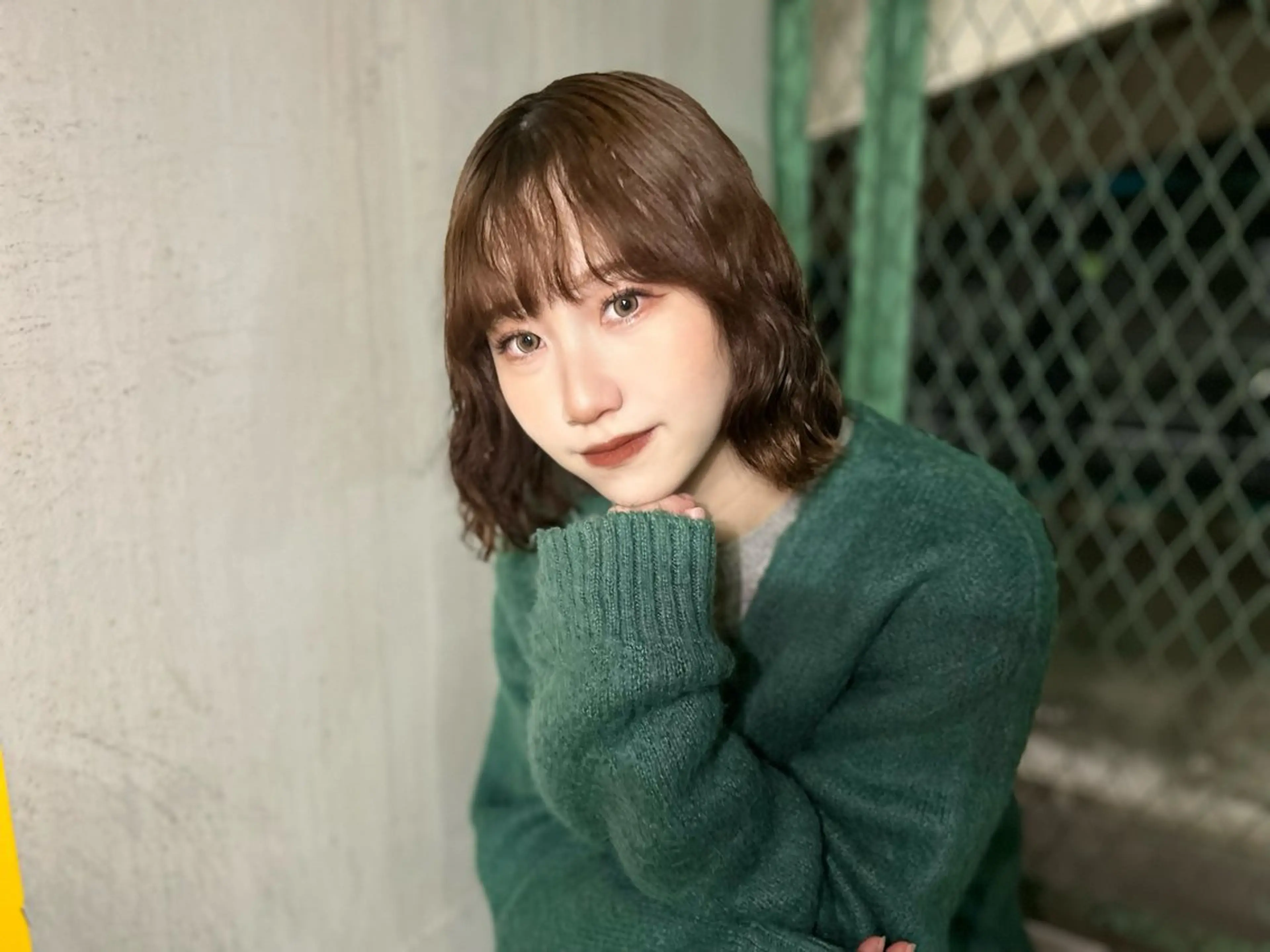 ミディアム カラー パーマ 鈴木 アメリのヘアスタイル