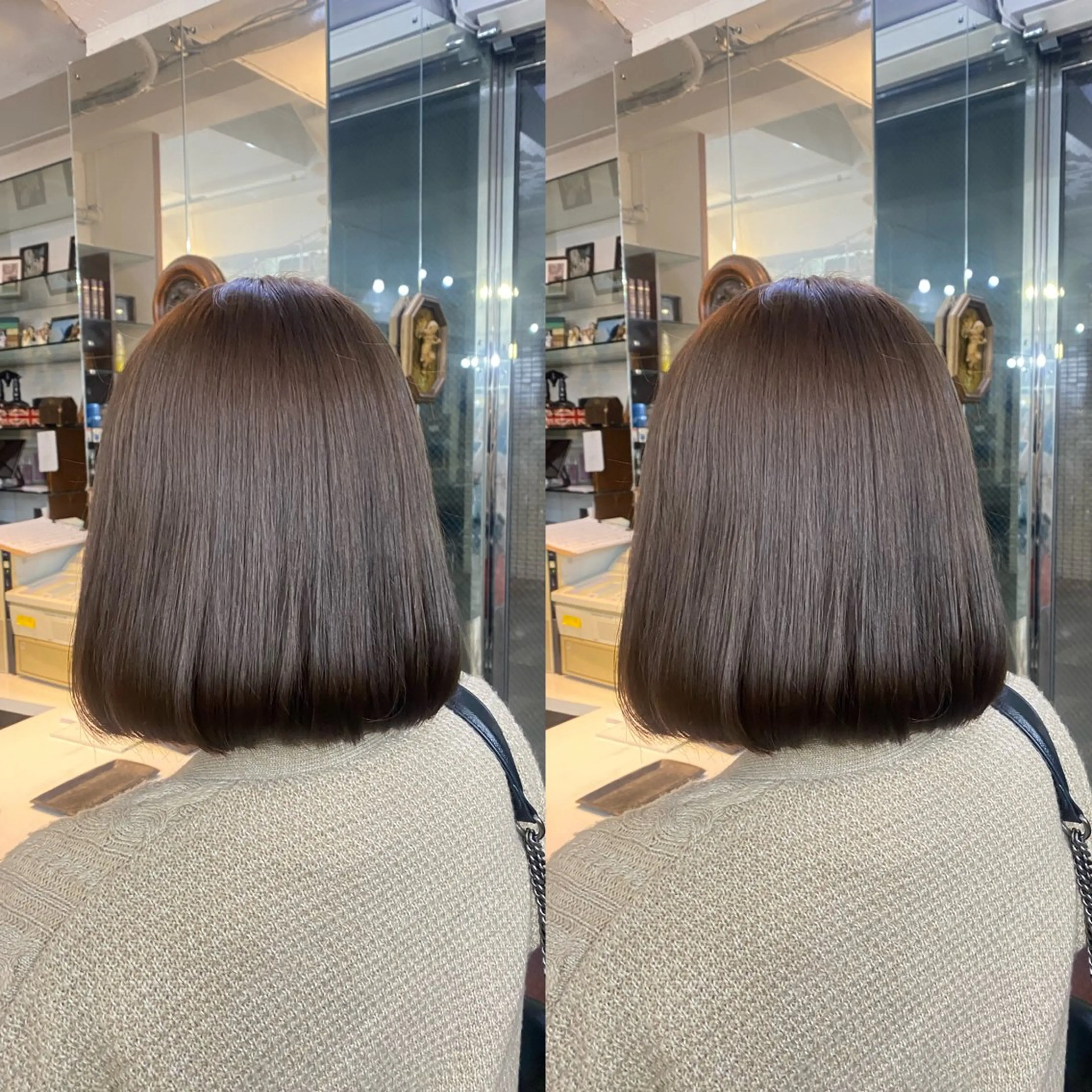 ショート カラー ブラウンカラー 💎ハイトーン/艶 カラー モエカ💎のヘアスタイル