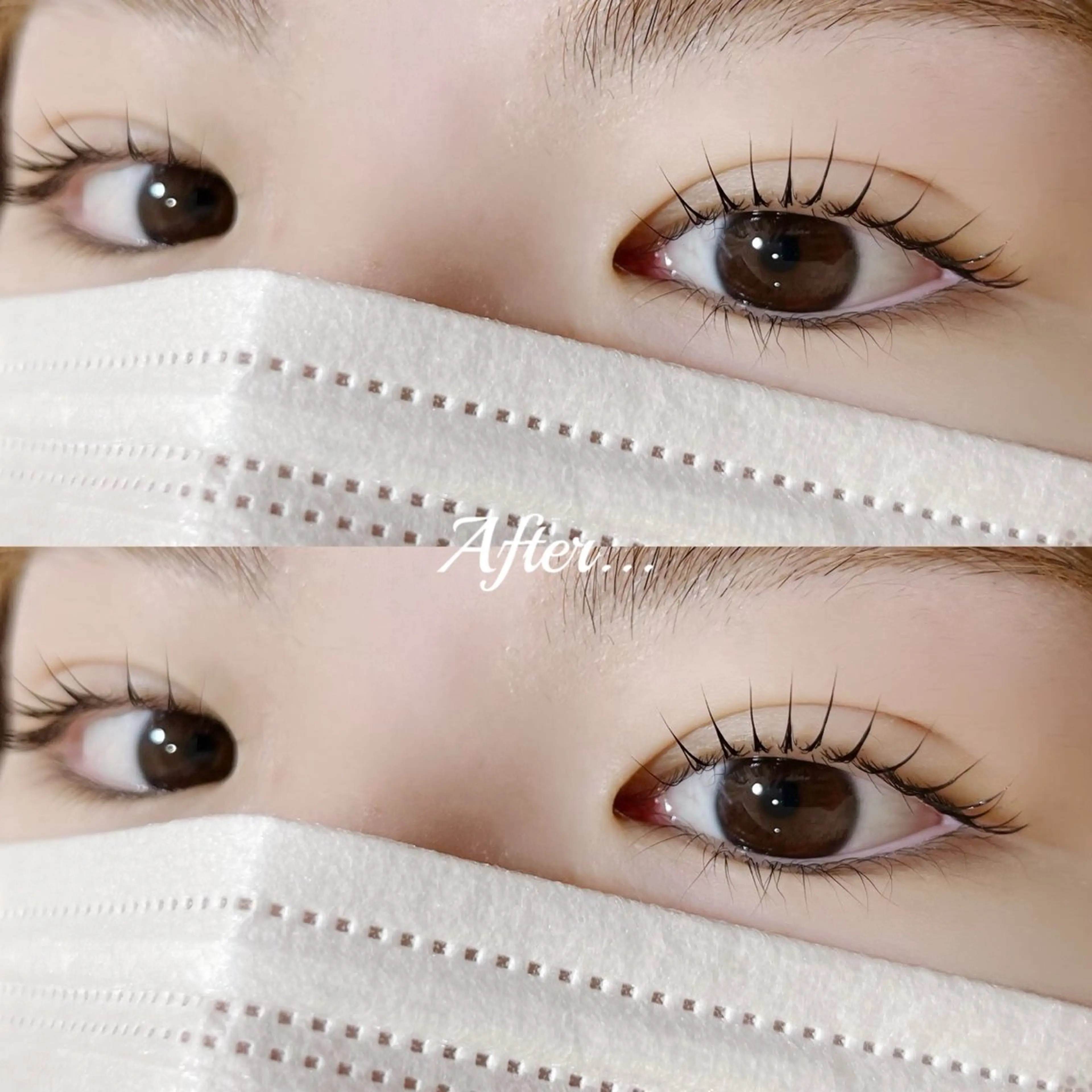 マツエク・マツパ マツナガ☺︎ // Afterのマツエク・マツパデザイン