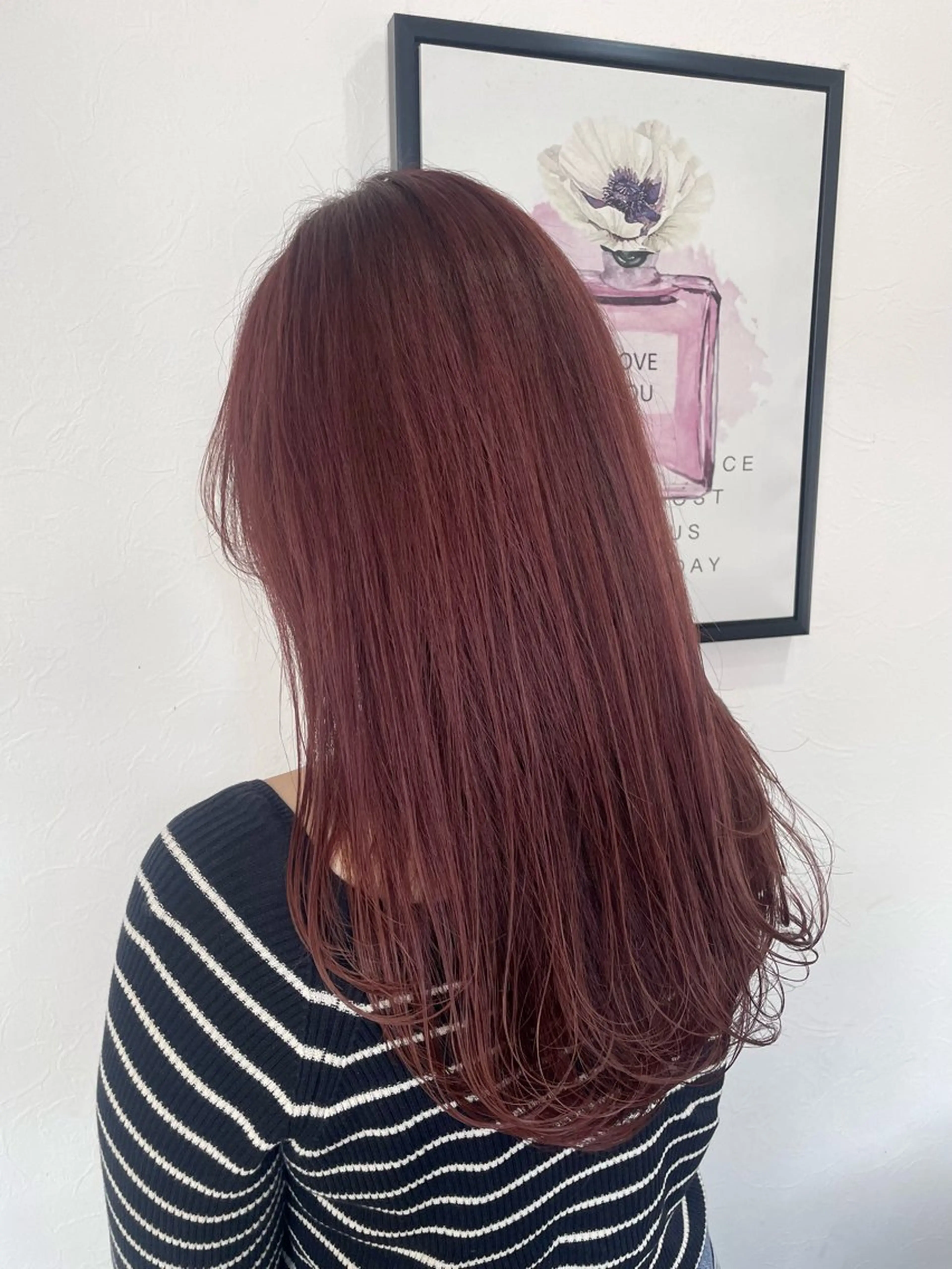 ロング レイヤーカット ローレイヤー カット ヘアカラー トリートメント 透明感/ハイライト 🌺MOMOKAのヘアスタイル