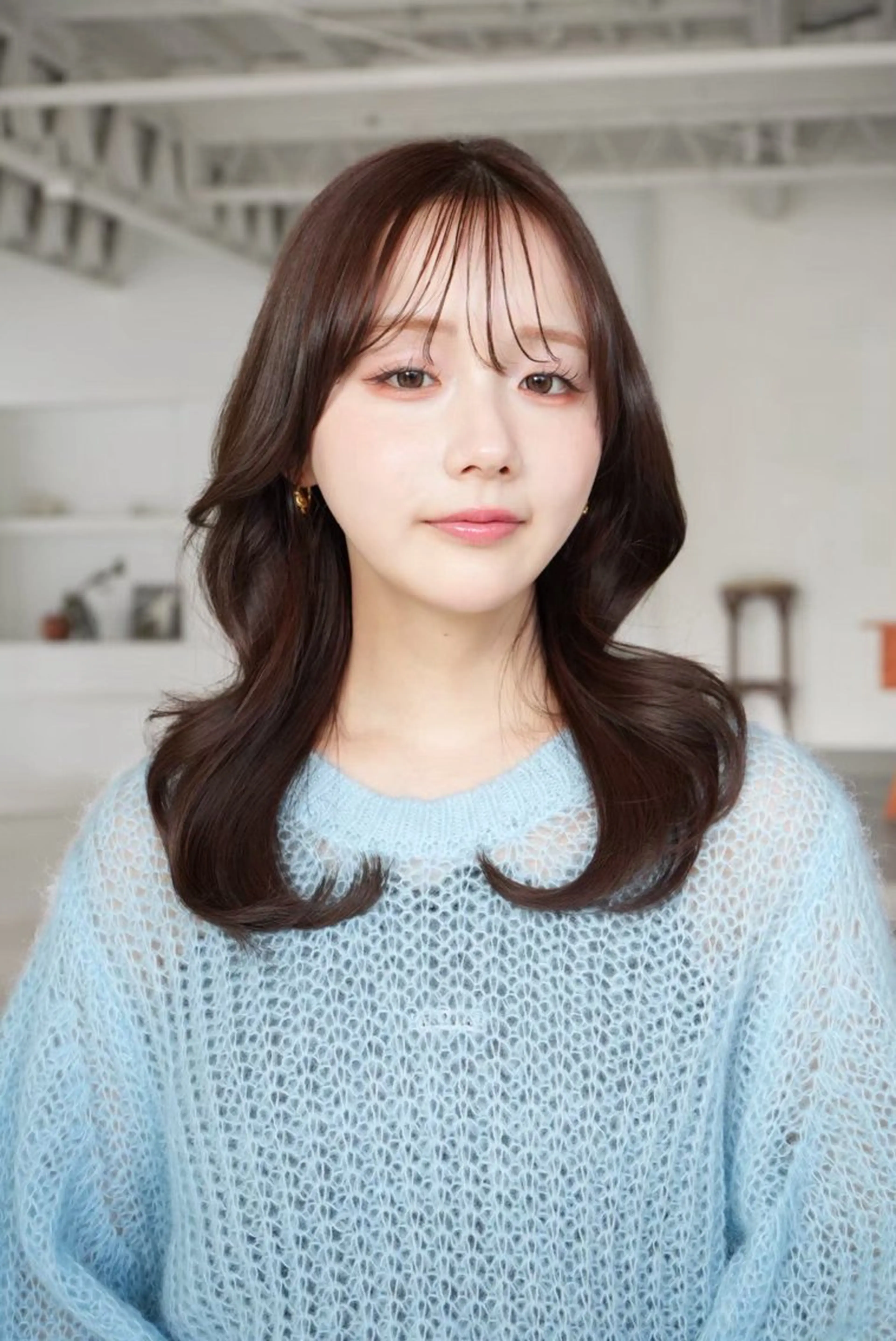 ミディアム カラー ボブ/レイヤー/暖色 カラー/モモカ🎀のヘアスタイル