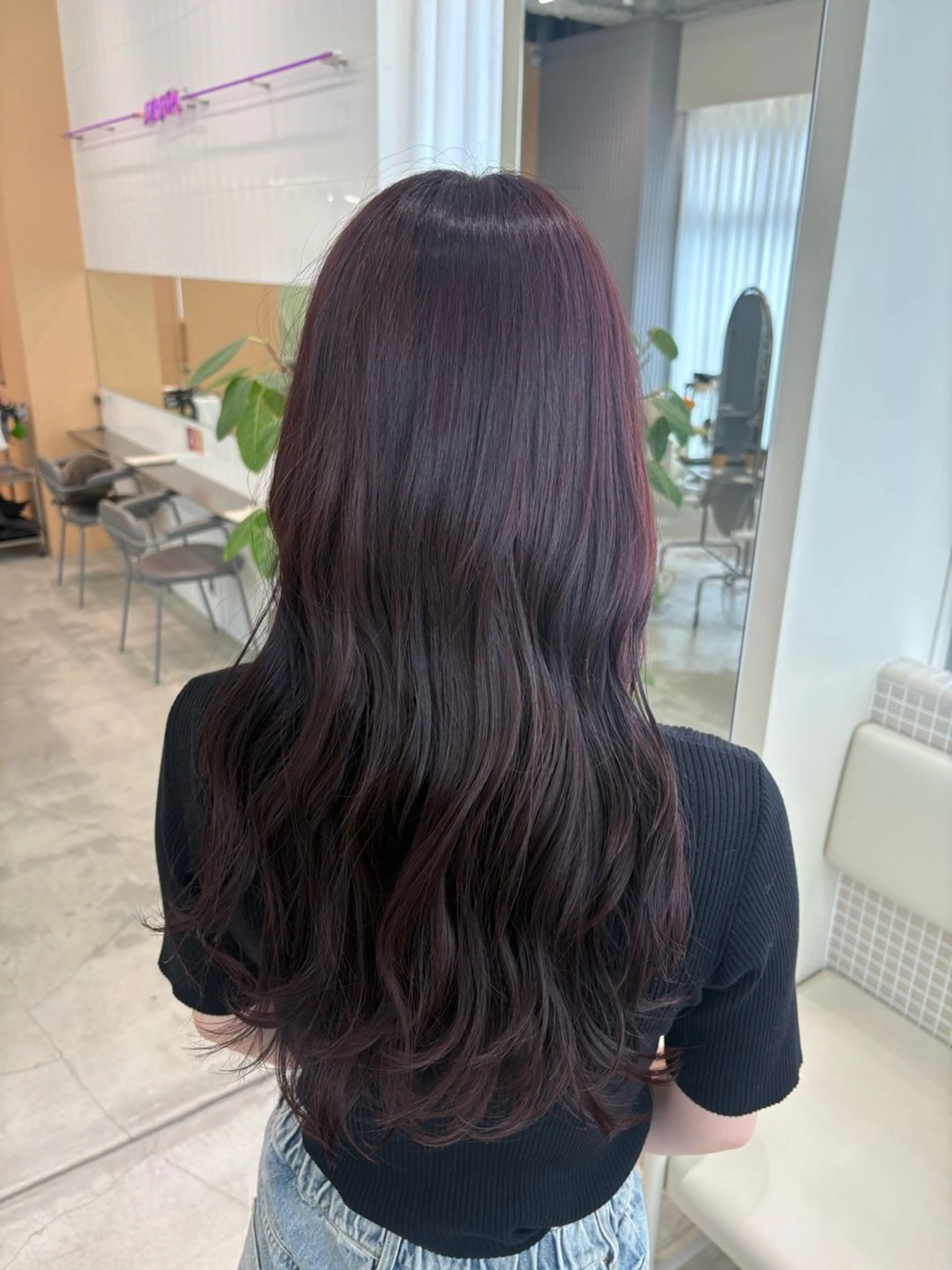 ロング カラー ブラウンカラー ピンクカラー ピンクブラウン JUURI所属・YUURI⭐︎ ヒナ･:*+.のヘアスタイル