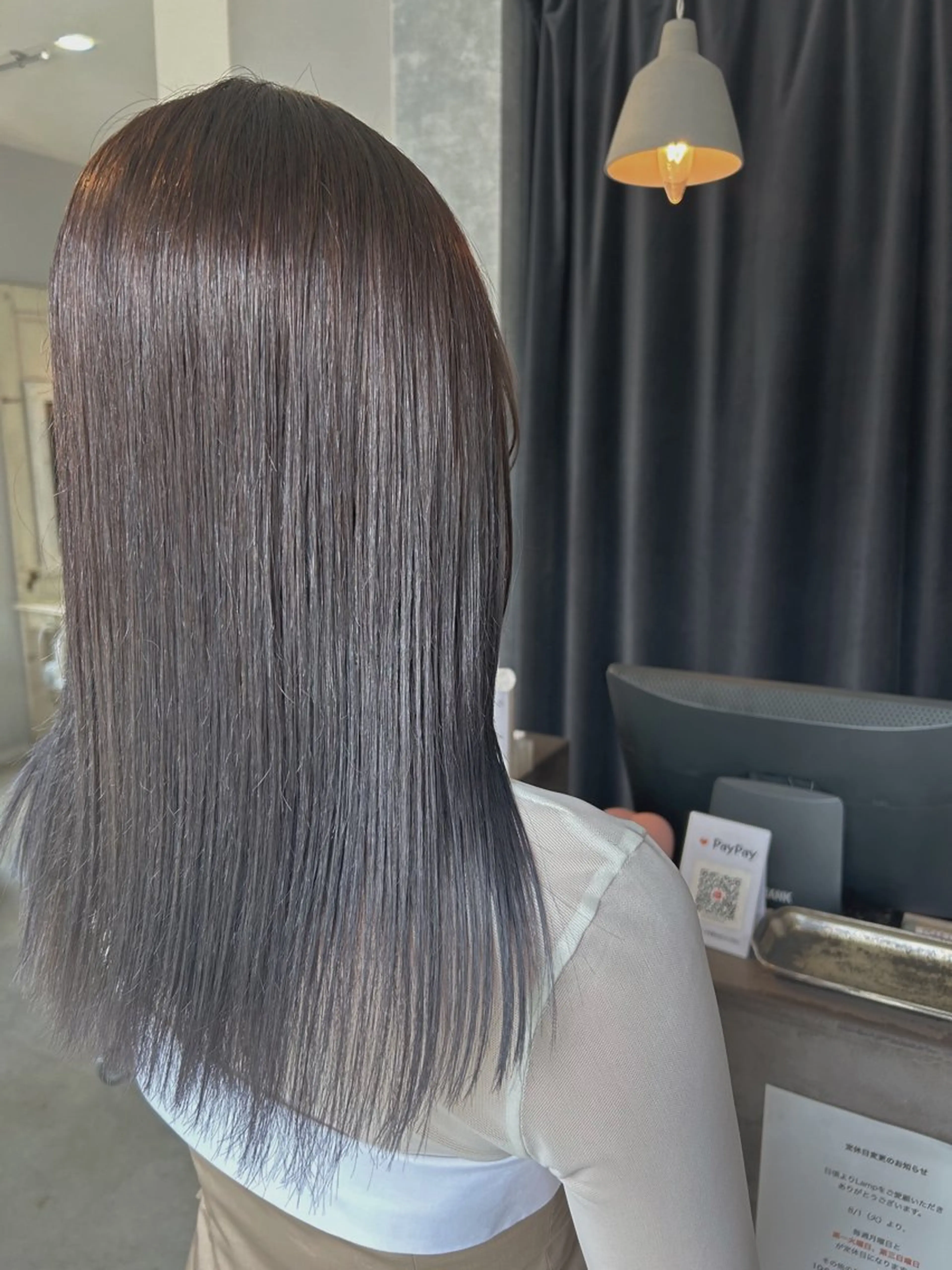 ミディアム パープルカラー ayumi ／透明感カラーのヘアスタイル