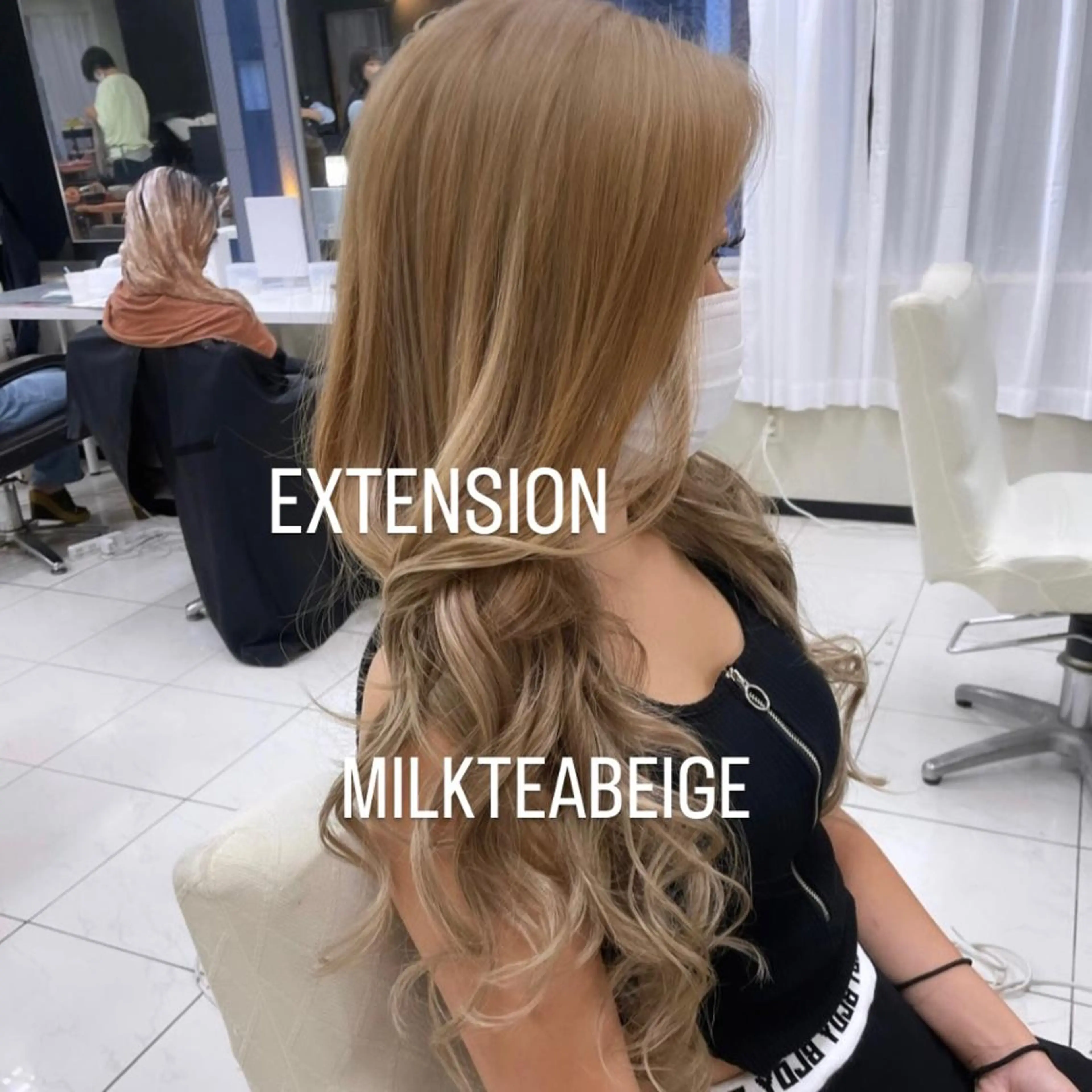 ロング カラー ヘアカラー エクステ エクステ🩵ブリーチ 韓国ヘア🩵KAEのヘアスタイル