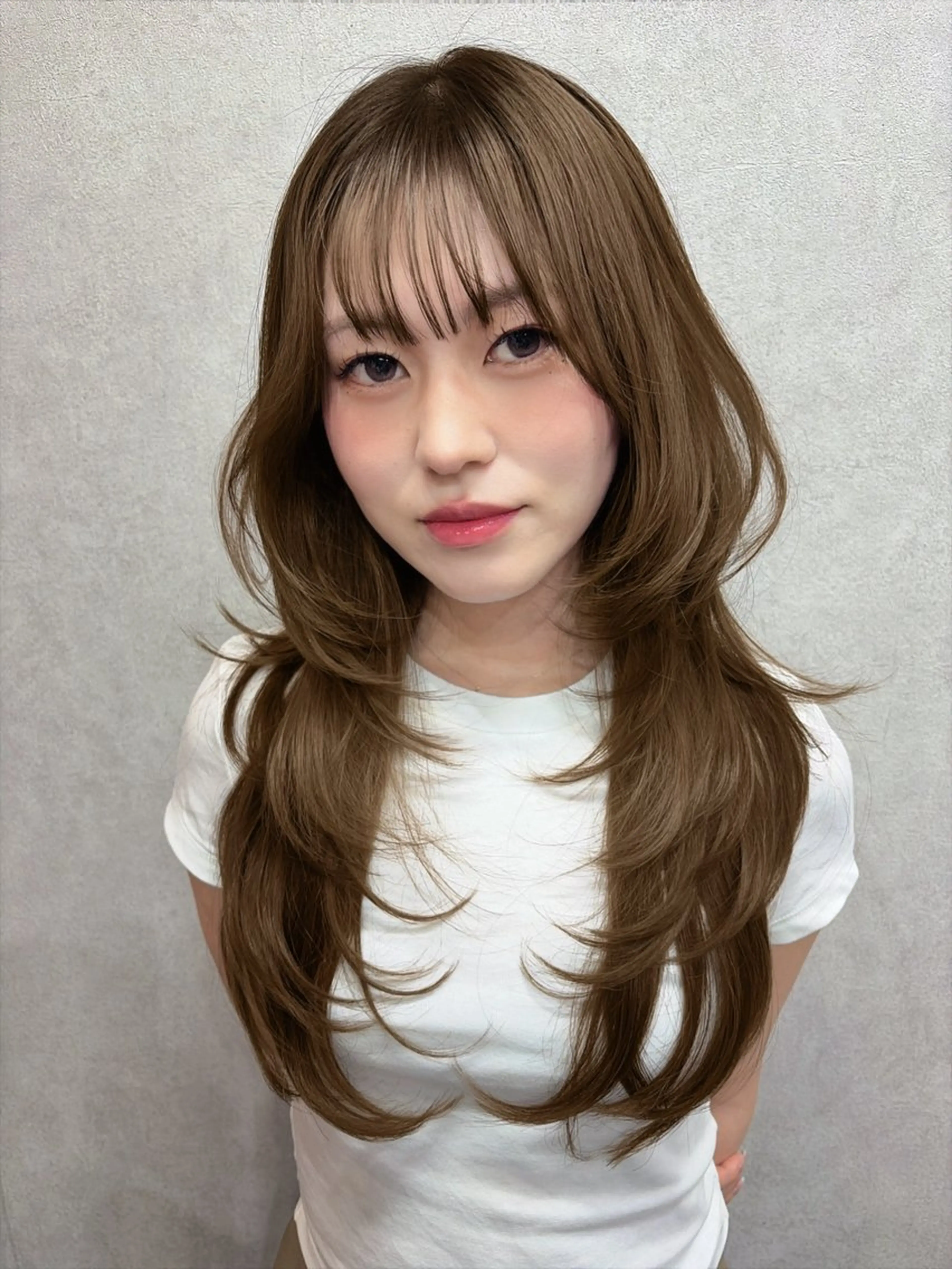 ロング カット ヘアカラー トリートメント maya🇰🇷韓国 レイヤー/顔まわりのヘアスタイル