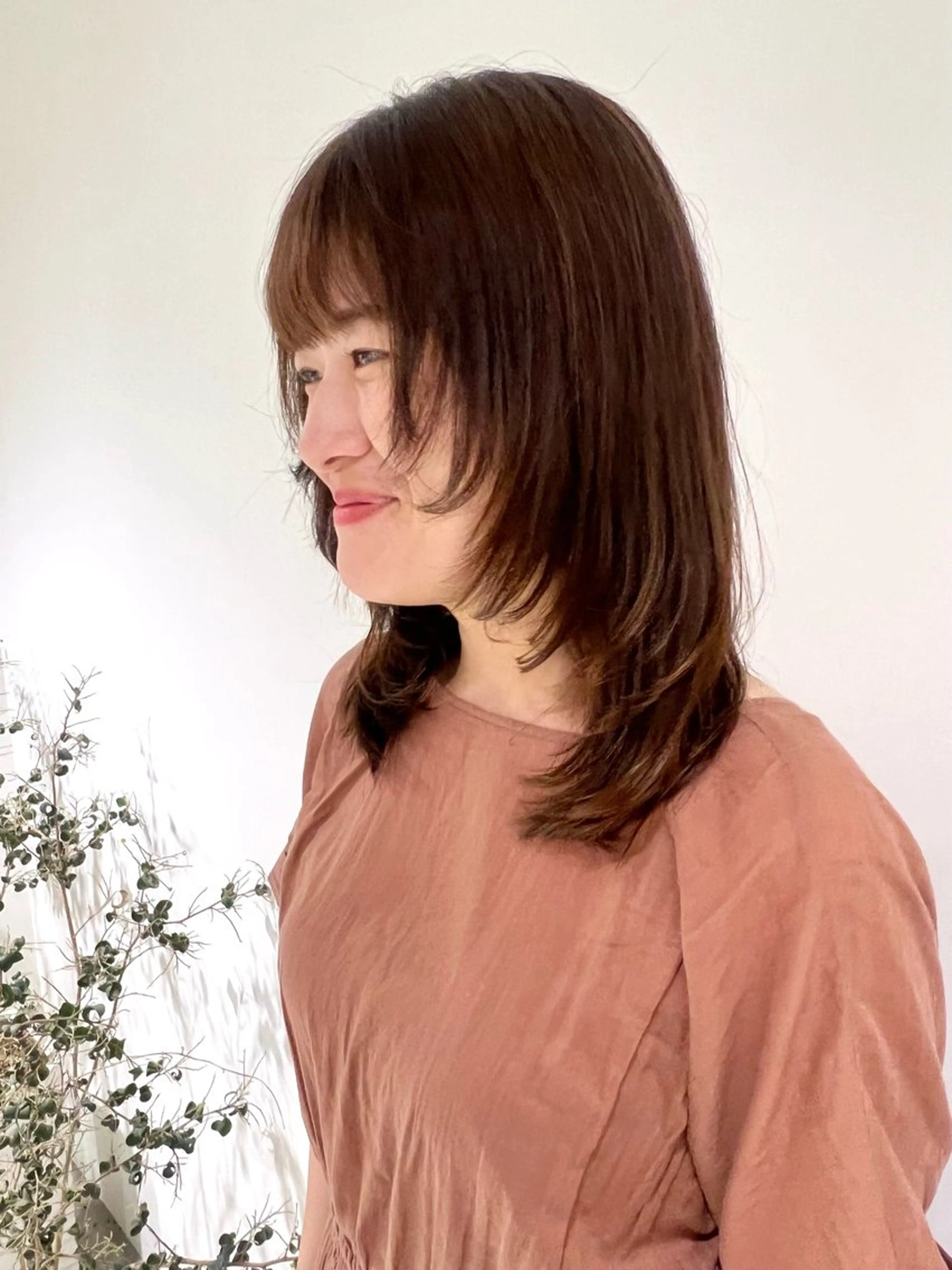 セミロング カラー レイヤーカット カット 艶カラー🥣ショート /レイヤー/小由葵のヘアスタイル