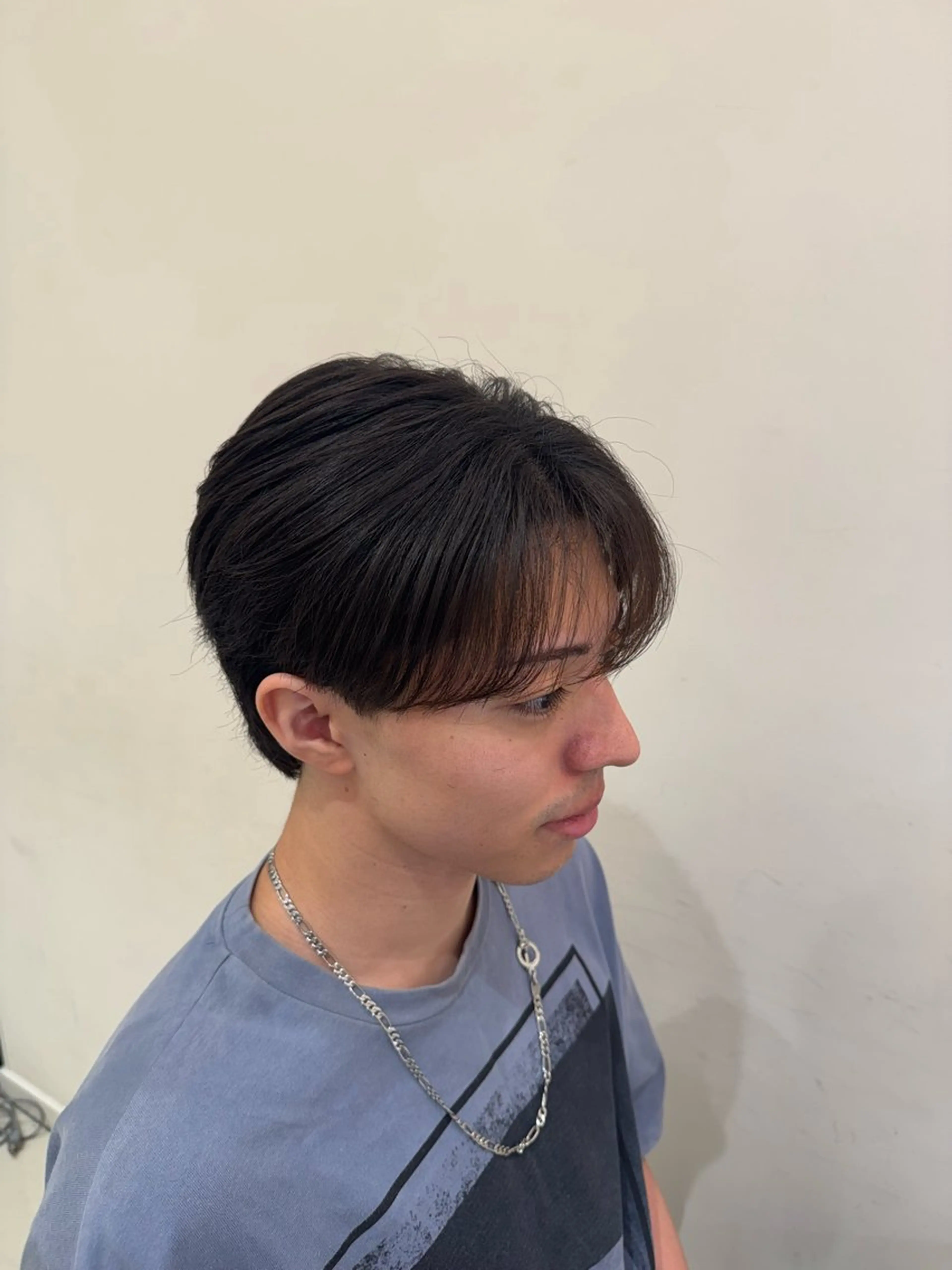 メンズ マッシュ シースルーマッシュ 村田 竜牙のヘアスタイル