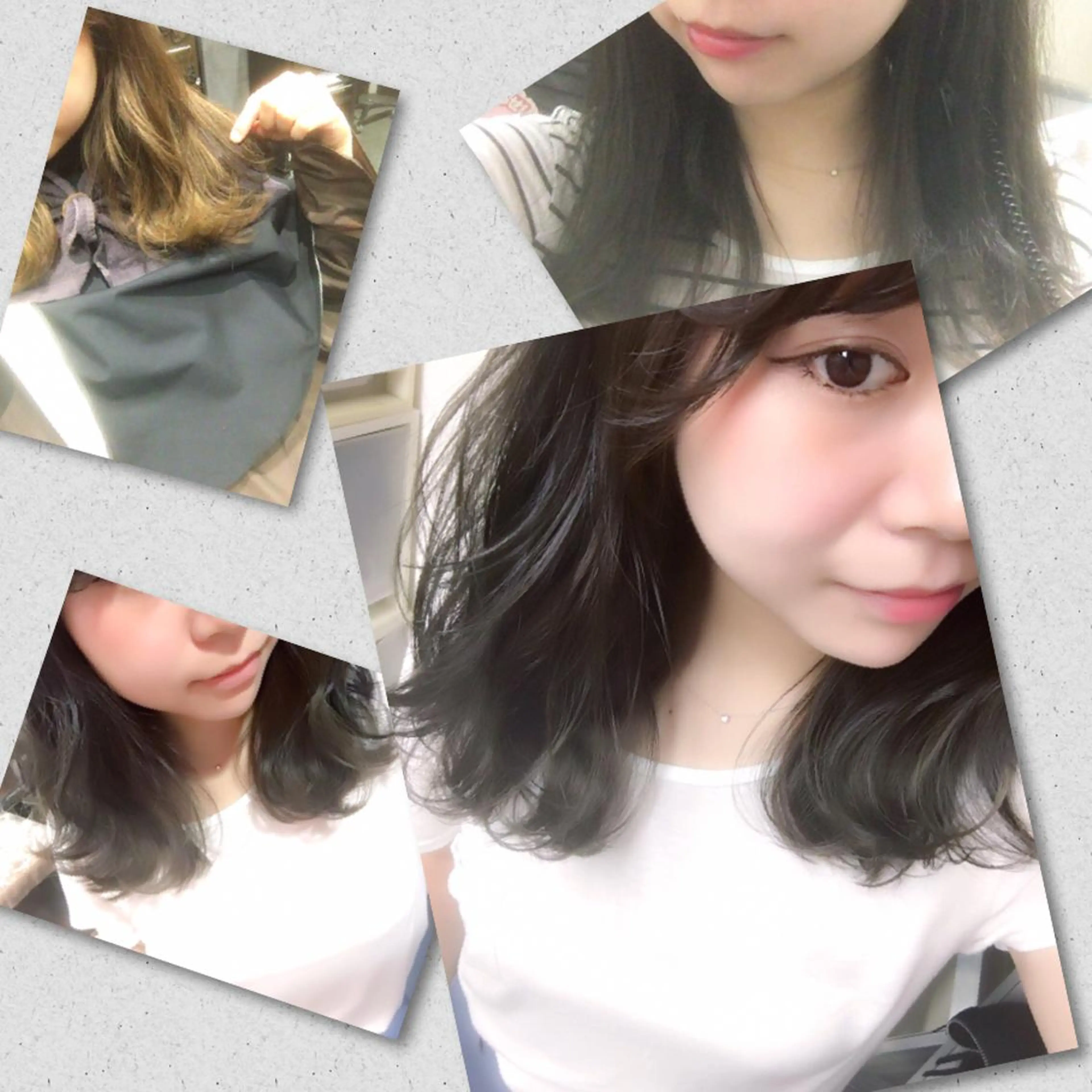 セミロング カラー アッシュ ブルーカラー ブルーアッシュ 今井 三智也のヘアスタイル
