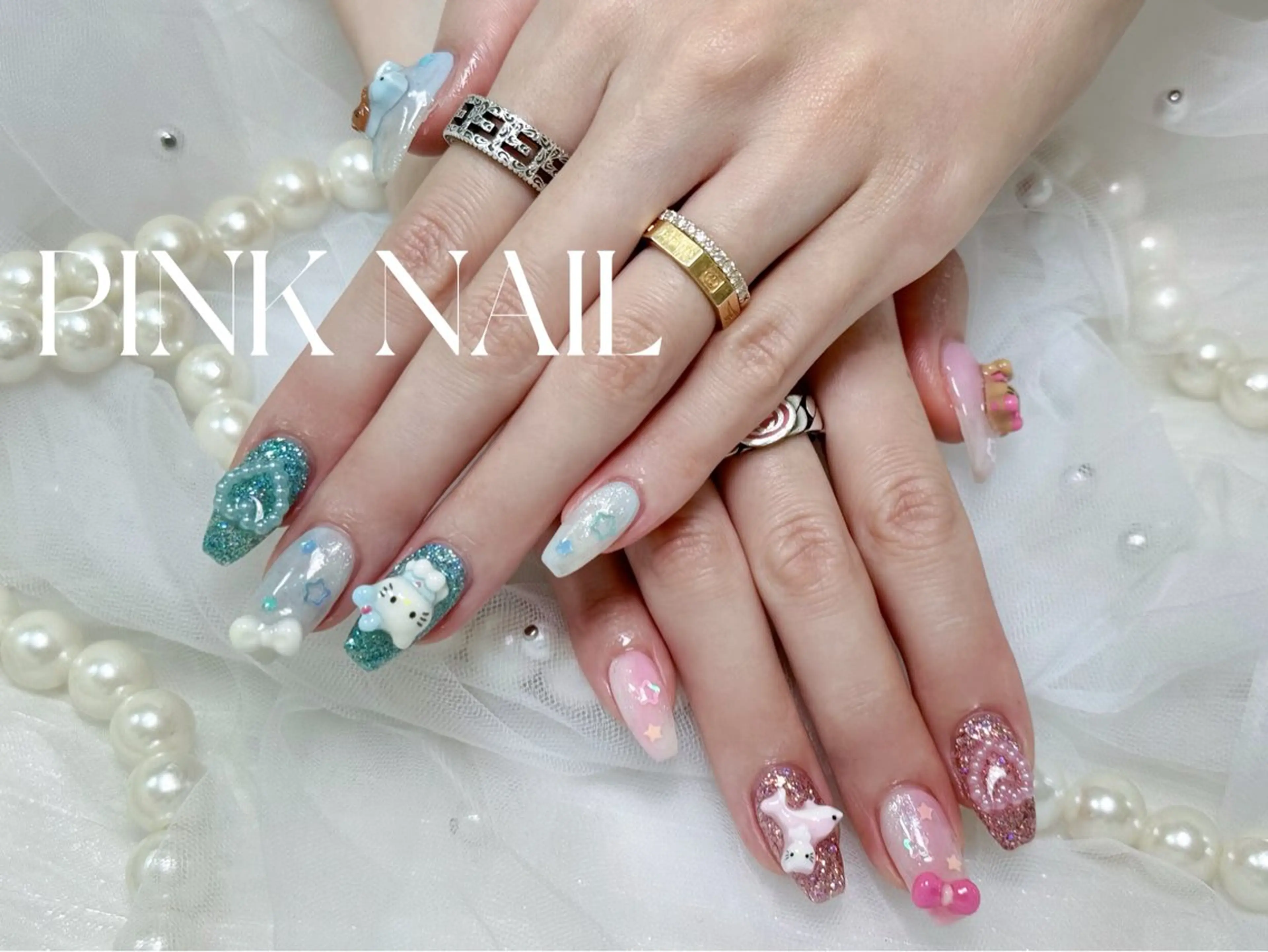 ネイル ハンドネイル pink nailのその他イメージ