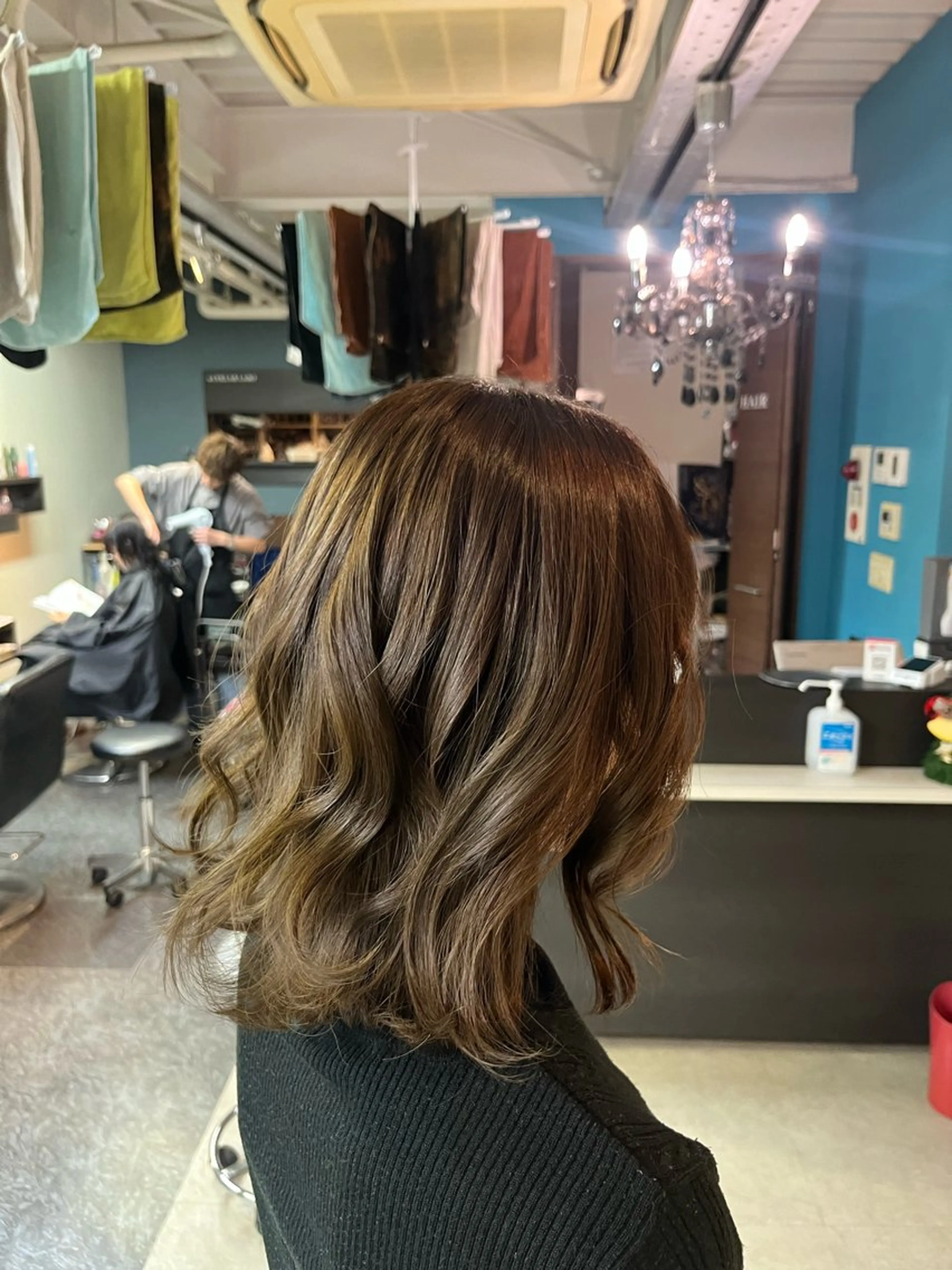 ミディアム ヘアカラー 喜多 佐和のヘアスタイル